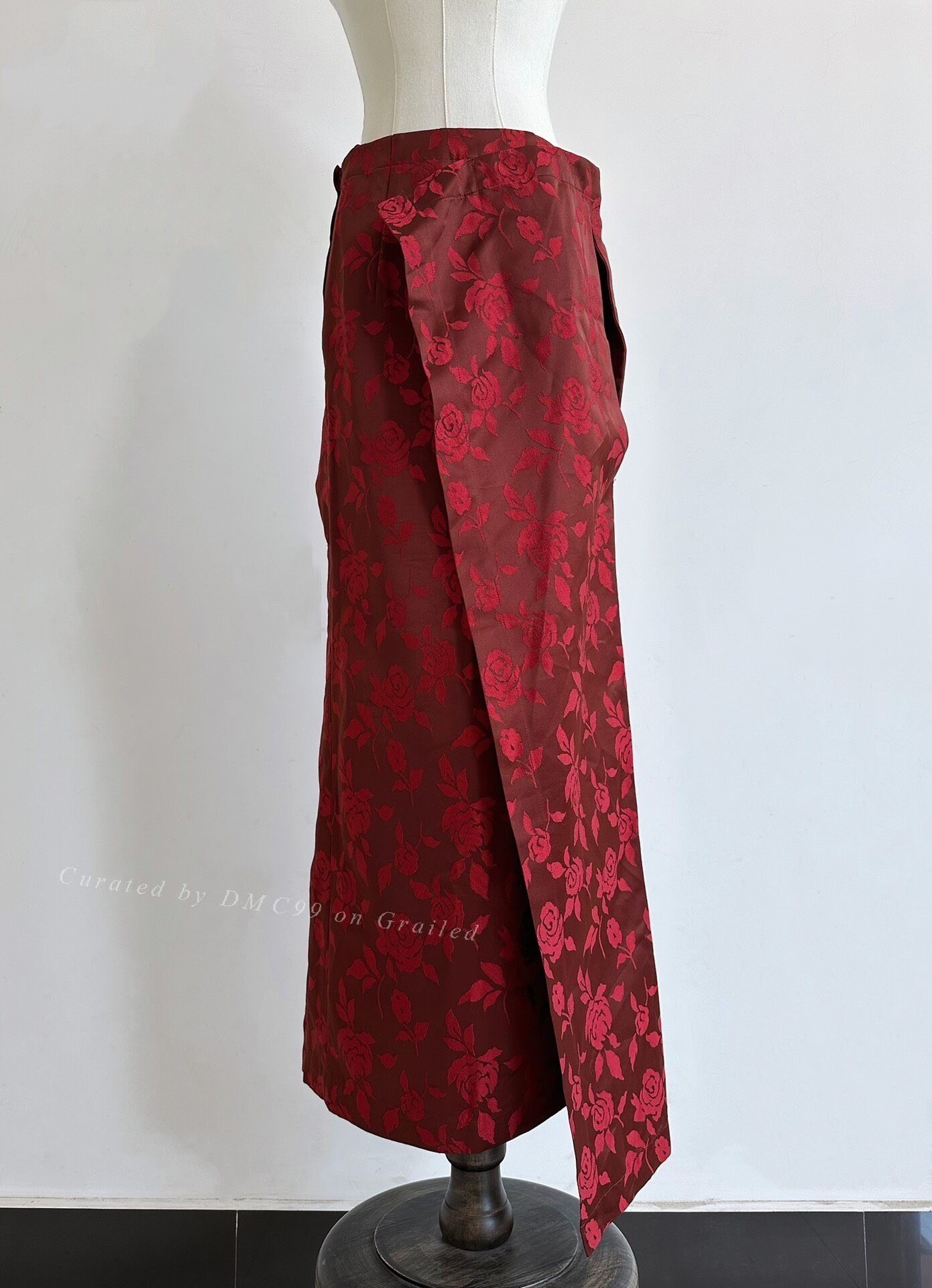Junya Watanabe Junya Watanabe 1996 Rose Floral Skirt Size 35" - 1 Thumbnail