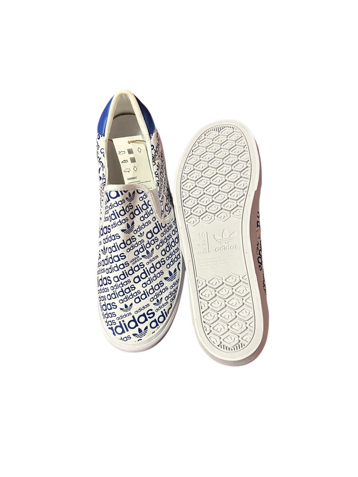 Adidas Court Rallye Slip 'Allover Logo - Collegiate Royal 10.5 Size US 10.5 / EU 43-44 - 3 Thumbnail