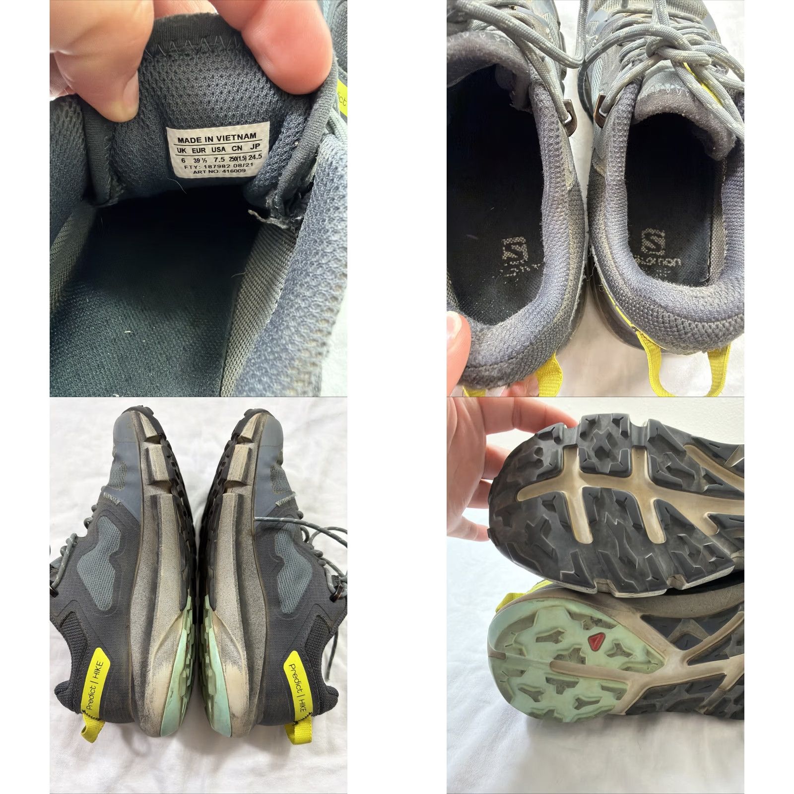 Salomon Salomon Predict Hike GTX Sneaker Womens Size 7.5 Blue Gray Stormy 7.5 Gray Womens Sneaker Salomon S Stormy Size US 8 / IT 38 - 9 Thumbnail