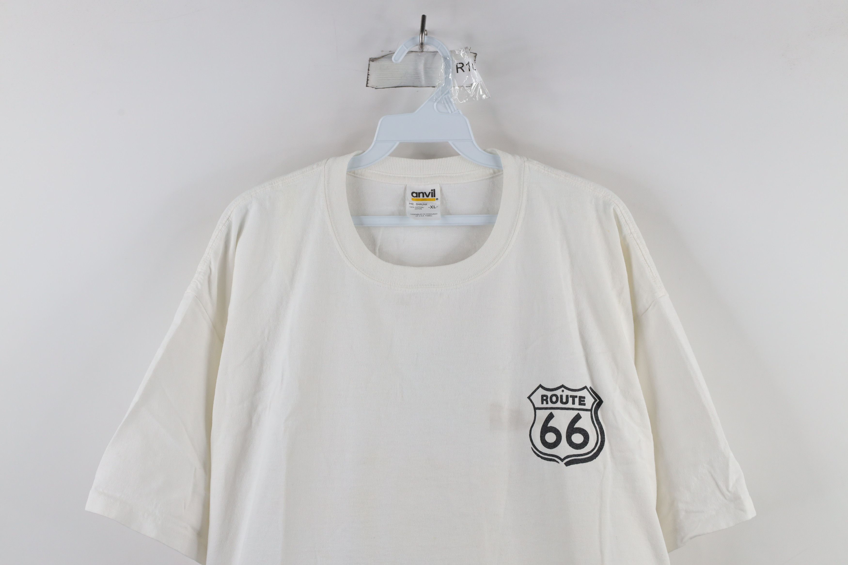 Vintage Vintage 90s Streetwear Spell Out Route 66 T-Shirt White Size US L / EU 52-54 / 3 - 2 Thumbnail