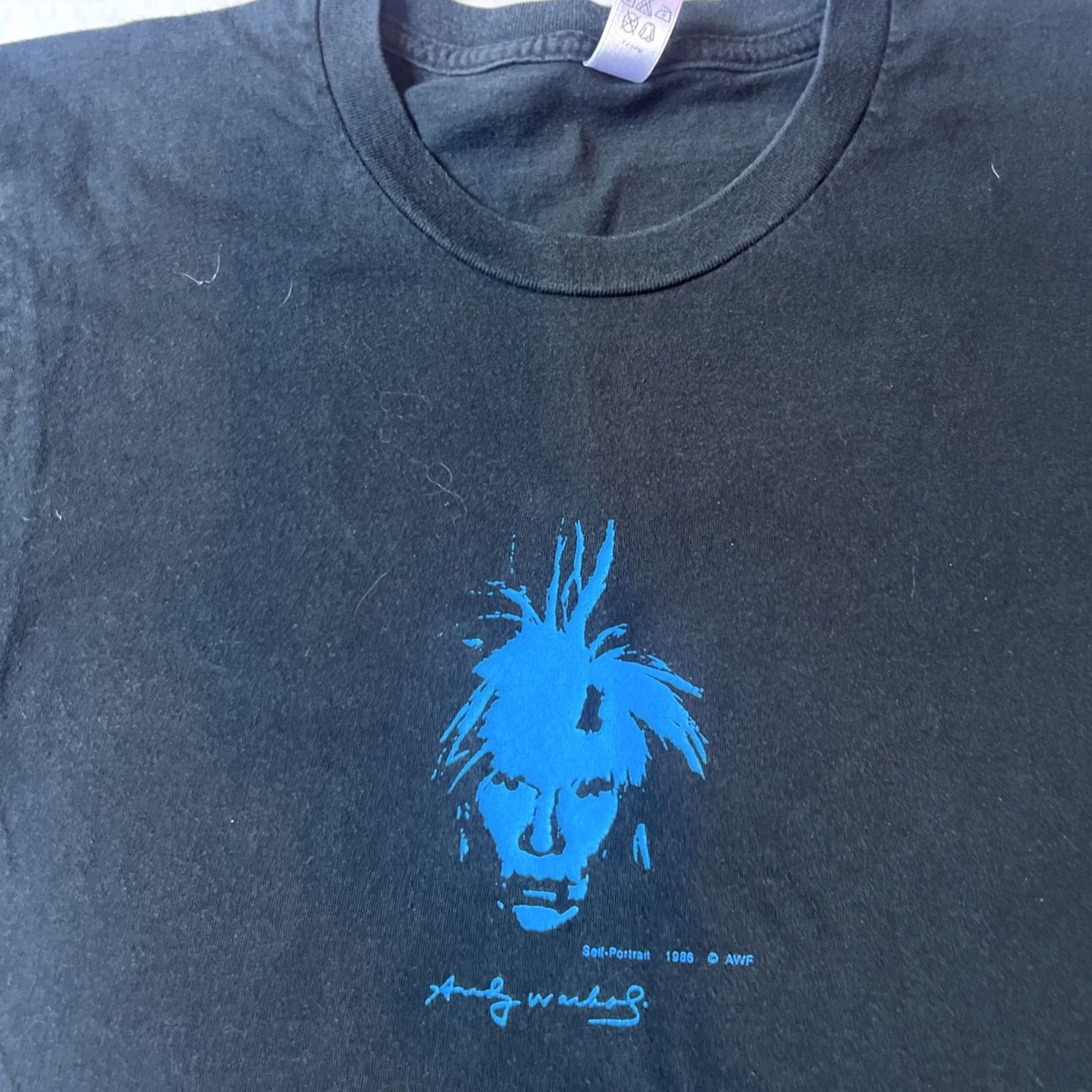 Vintage VINTAGE Andy Warhol Museum Pittsburgh Shirt Fright Wig Art Small 1986 Black Cotton Crew Short Sleeve Logo Tee Mens Women Girls Boys Size US S / EU 44-46 / 1 - 7 Thumbnail