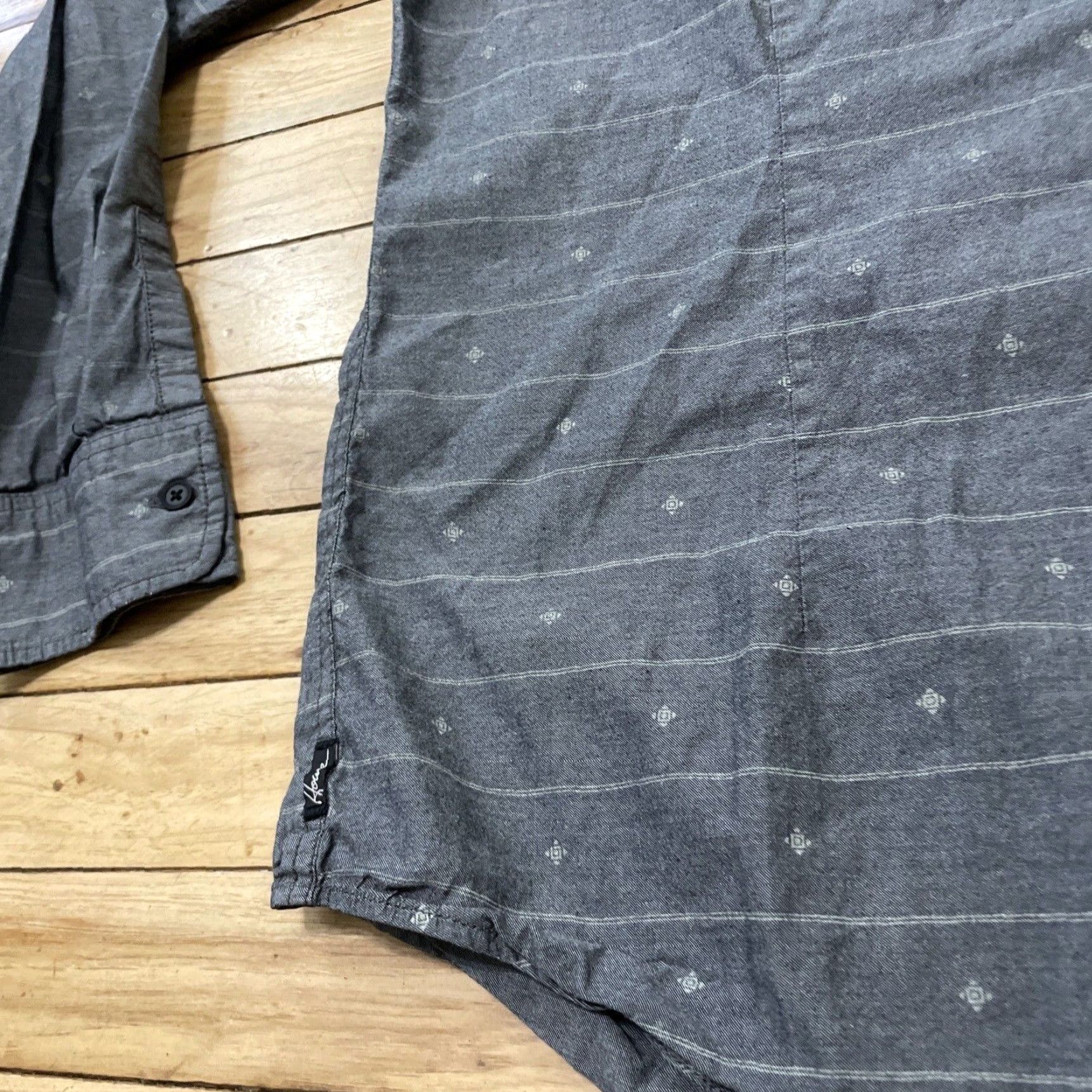 Vintage HOWE Shirt Men XL Polka Dots Print Western Talisman AOP Pockets XL Gray Stripe Size US XL / EU 56 / 4 - 7 Thumbnail