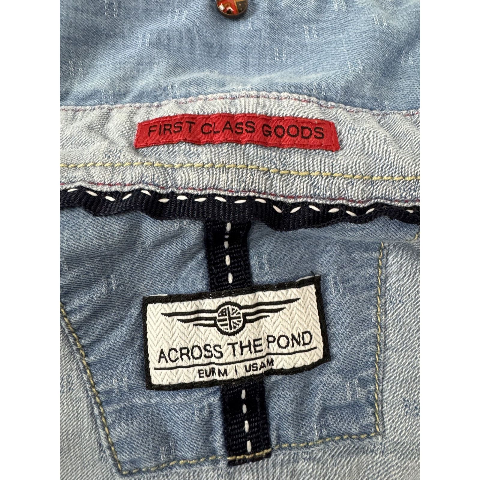 Other Vintage Y2K Across Pond Shirt British USA Flag Detail Med Size US M / EU 48-50 / 2 - 6 Thumbnail