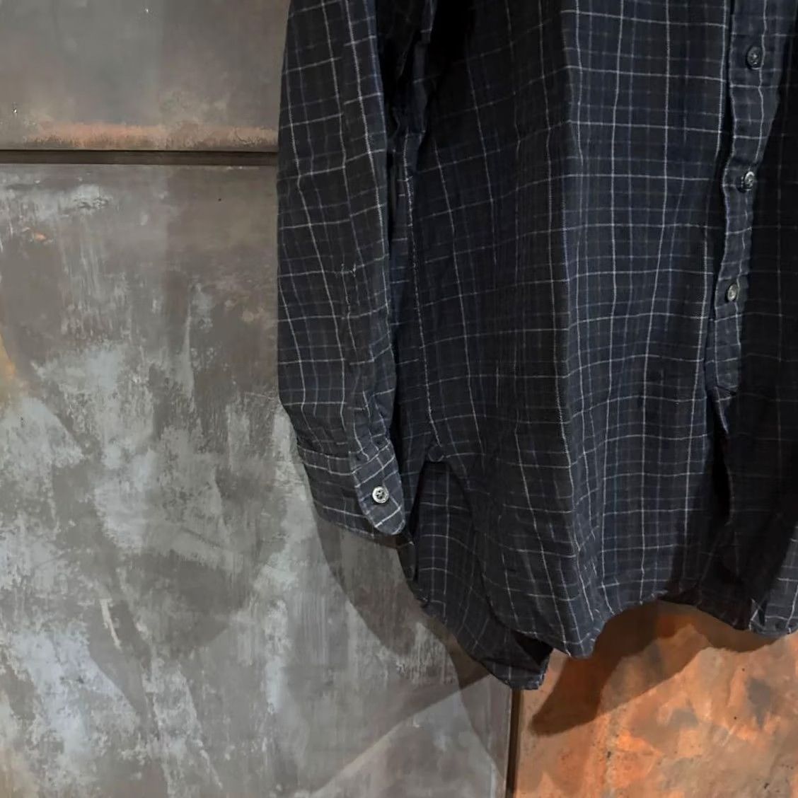 Engineered Garments Engineered Garments Shirt Size L Black Windowpane check Button-down Used Size US L / EU 52-54 / 3 - 3 Thumbnail