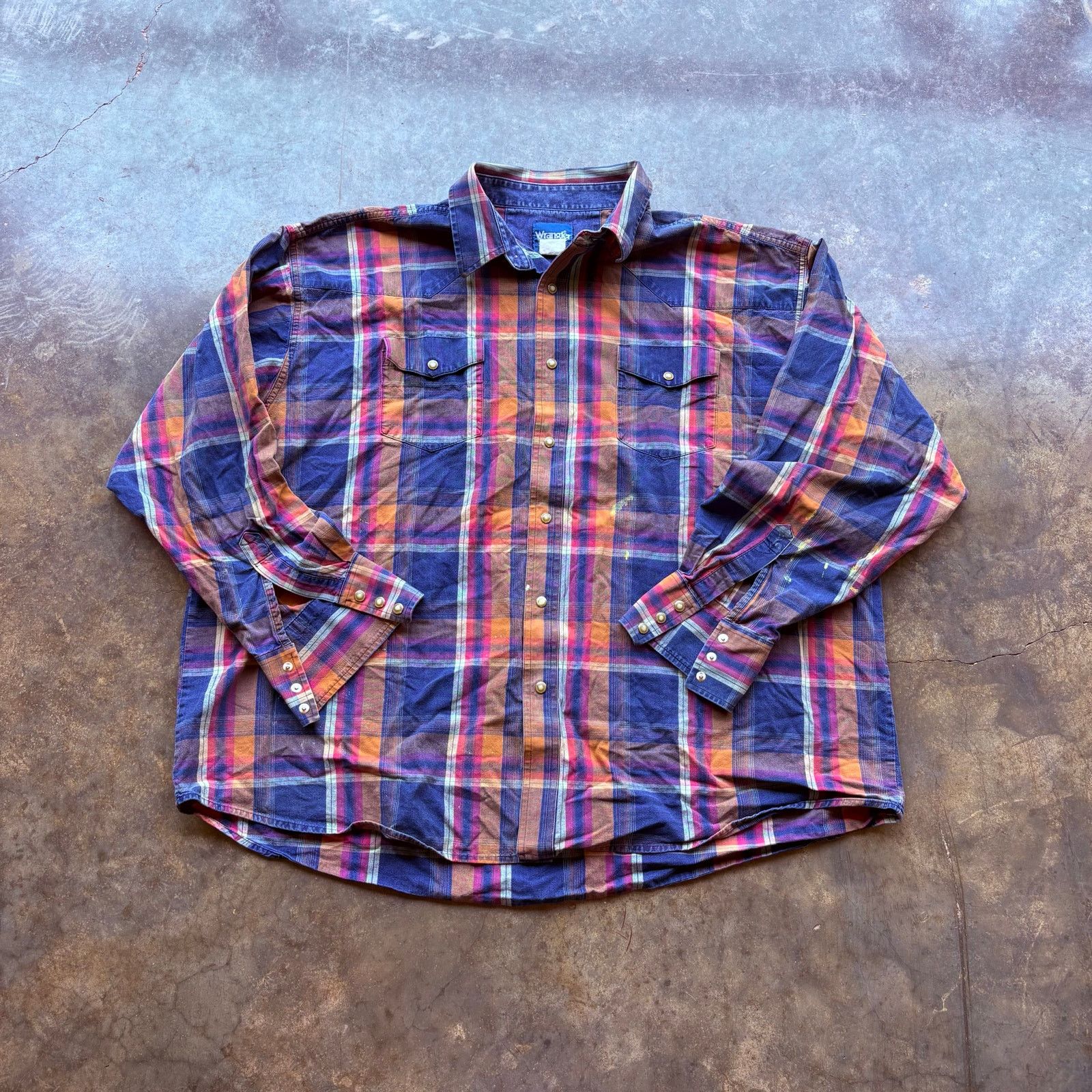 Wrangler Vintage Wrangler Pearl Snap Western Shirt Size US XXL / EU 58 / 5 - 1 Thumbnail