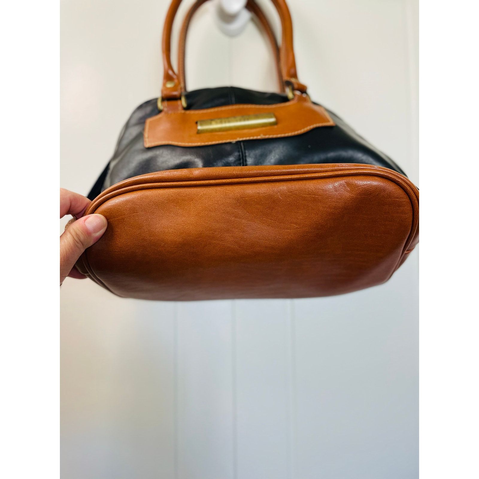 Other Vintage Carpezio Genuine Leather Black & Brown Y2K Purse Size ONE SIZE - 4 Thumbnail