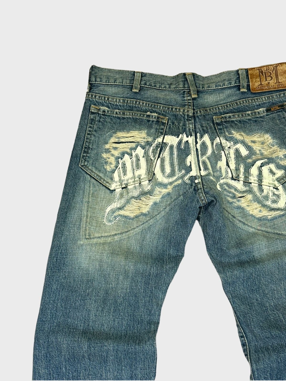 Vintage VINTAGE MATERIAL BOY DISTRESSED DAICOCK DENIM JEANS Size US 30 / EU 46 - 8 Thumbnail