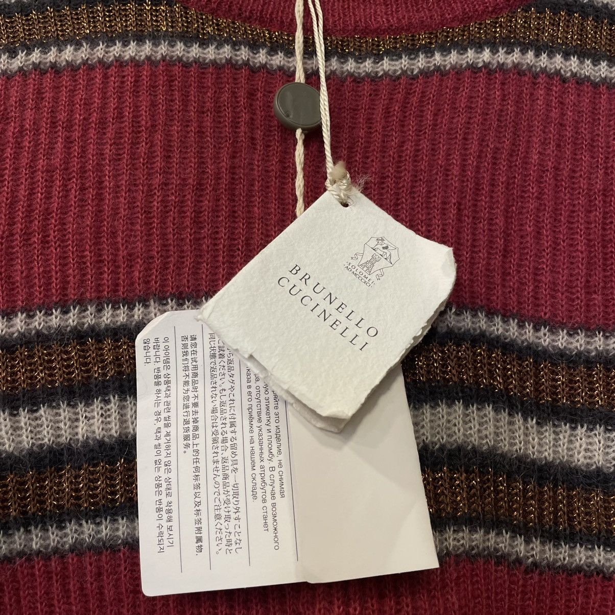 Brunello Cucinelli Brunello Cucinelli Mohair Stripe Knit Sweater Size XS / US 0-2 / IT 36-38 - 8 Thumbnail