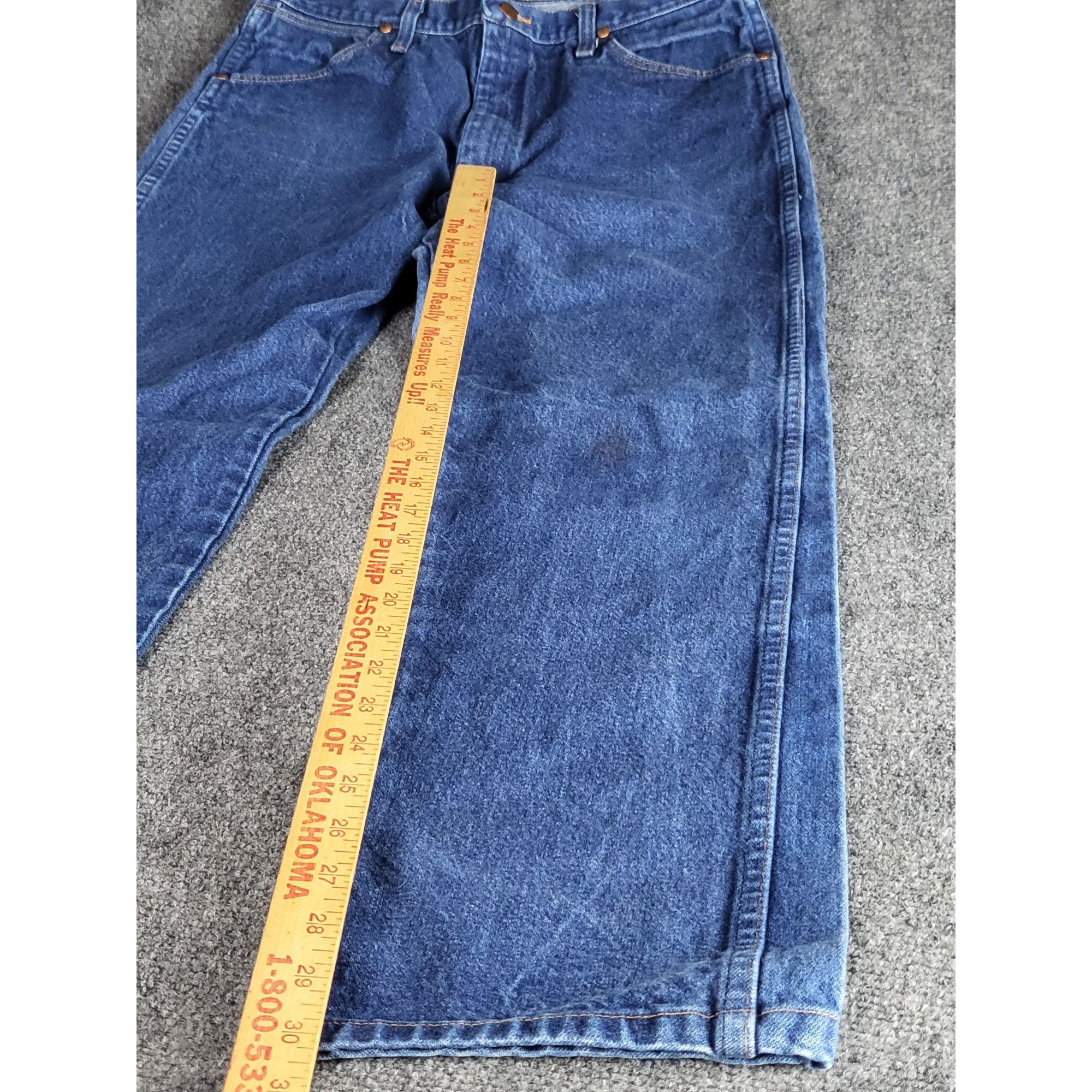 Wrangler Wrangler Jeans Men Sz 36X34 13MMZ Blue Denim Straight Leg Co Size US 40 / EU 56 - 5 Thumbnail