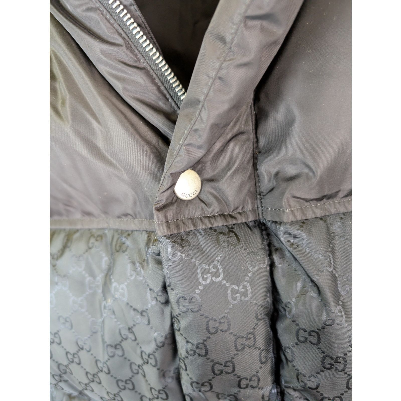 Gucci o1rshd1 Light Parachute GG Jacquard Nylon Padded Coat Jacket Size US M / EU 48-50 / 2 - 7 Thumbnail