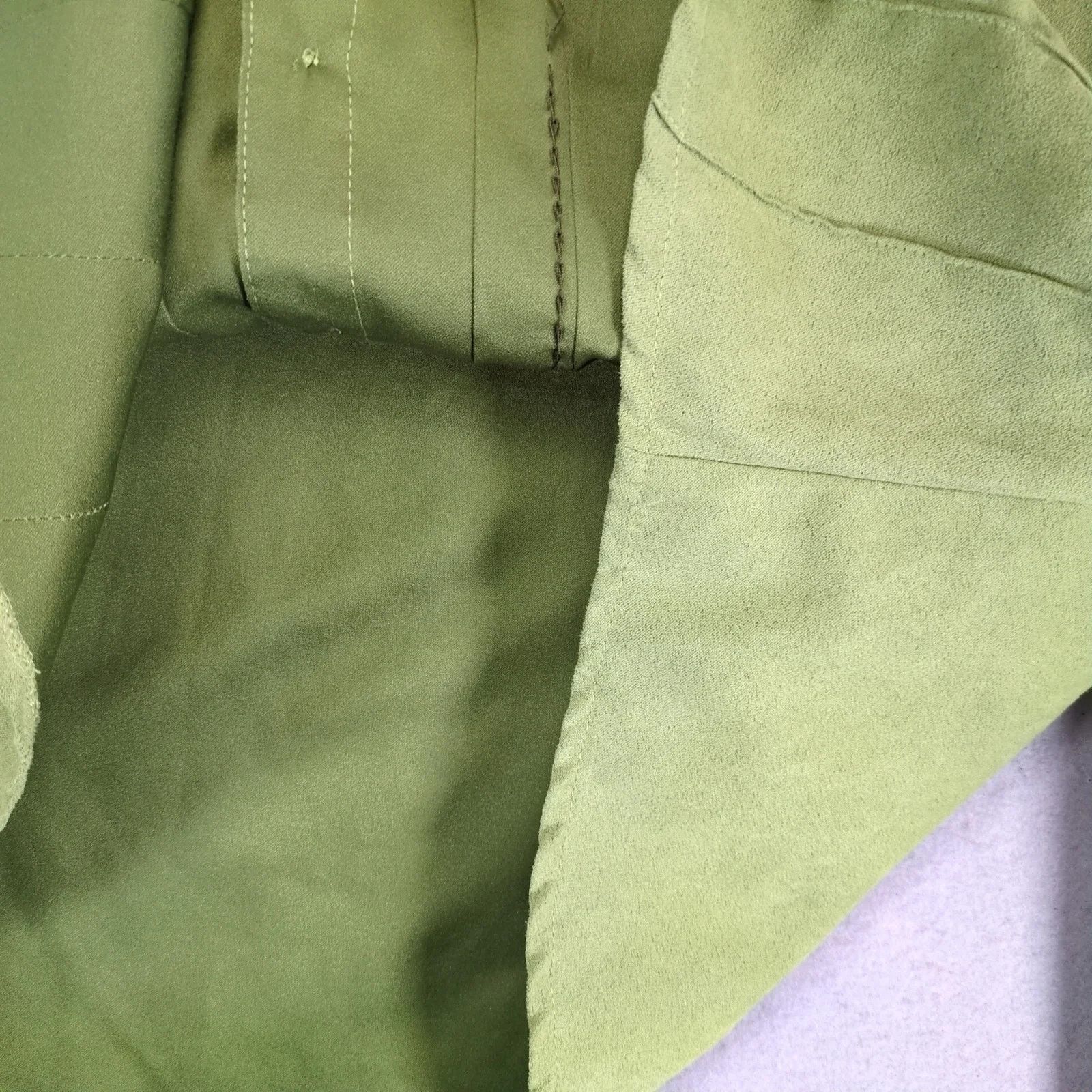 Vintage Baxter & Wells Faux Suede Button Up Shirt Pintuck Pleats XL Size XL / US 12-14 / IT 48-50 - 10 Thumbnail