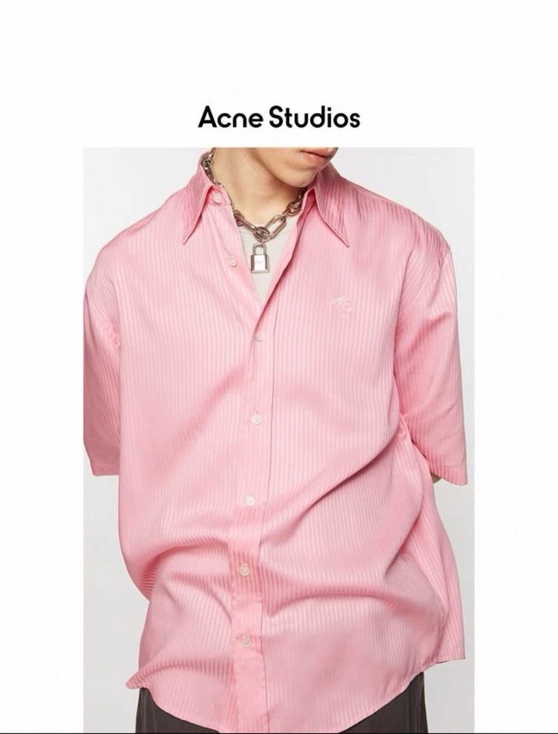 Acne Studios acne studios size:42 Pink half-sleeved shirt 2506-Nextarro Size XXS / US 00 / IT 34 - 1 Thumbnail