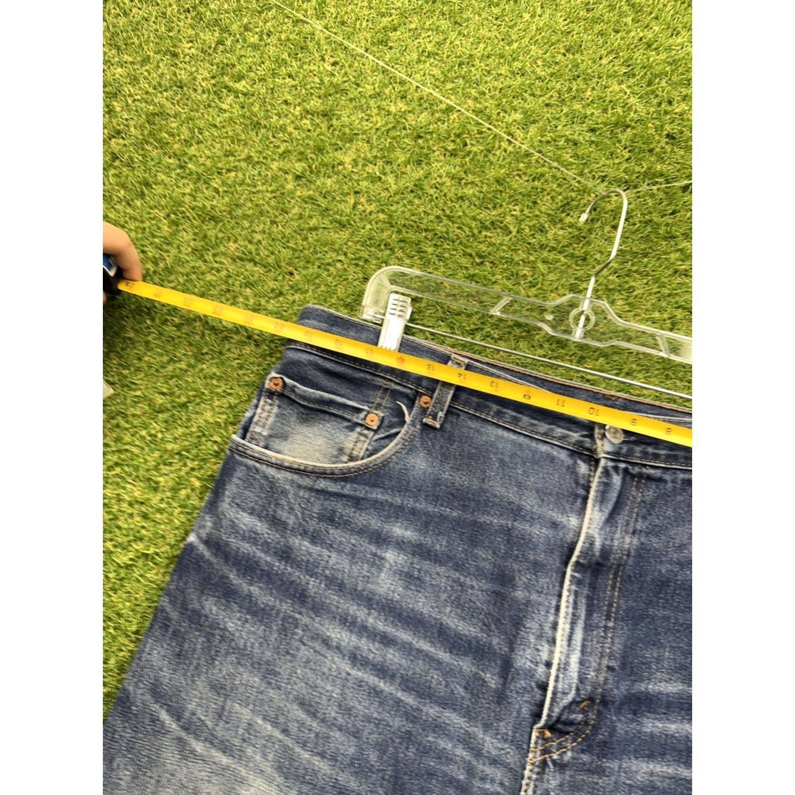 Levi's Levis 517 Jeans Mens 40x30 Blue Medium Wash Regular Fit Bootcut Denim Workwear jeans Size US 40 / EU 56 - 3 Thumbnail