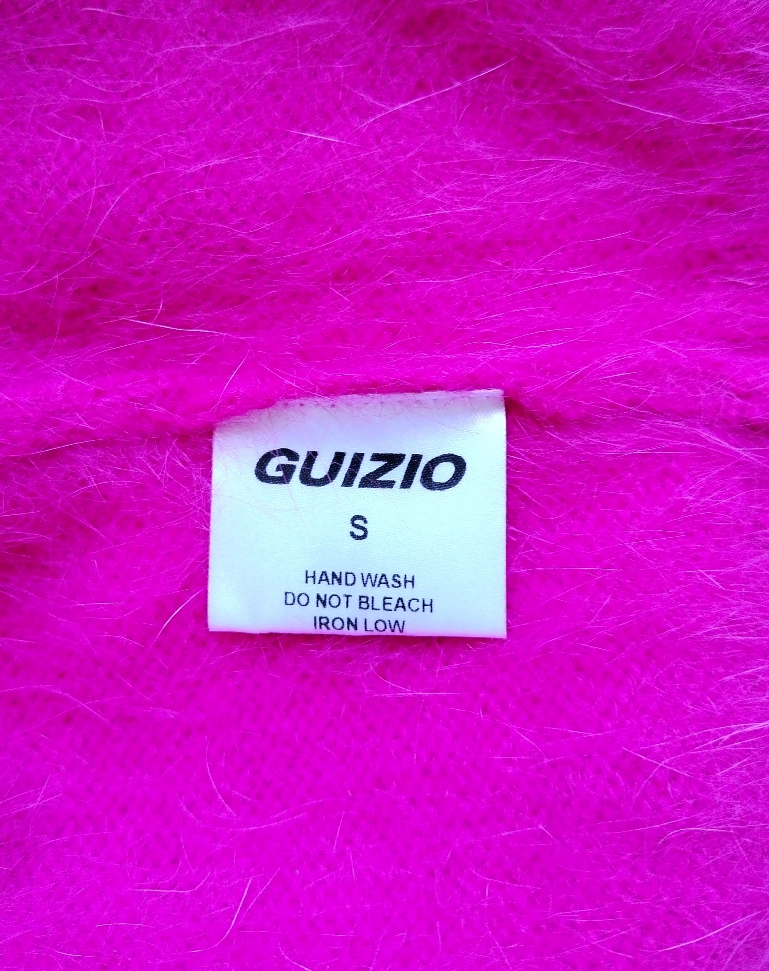 Guizio Fuzzy mohair pink open micro cardigan Size S / US 4 / IT 40 - 6 Thumbnail
