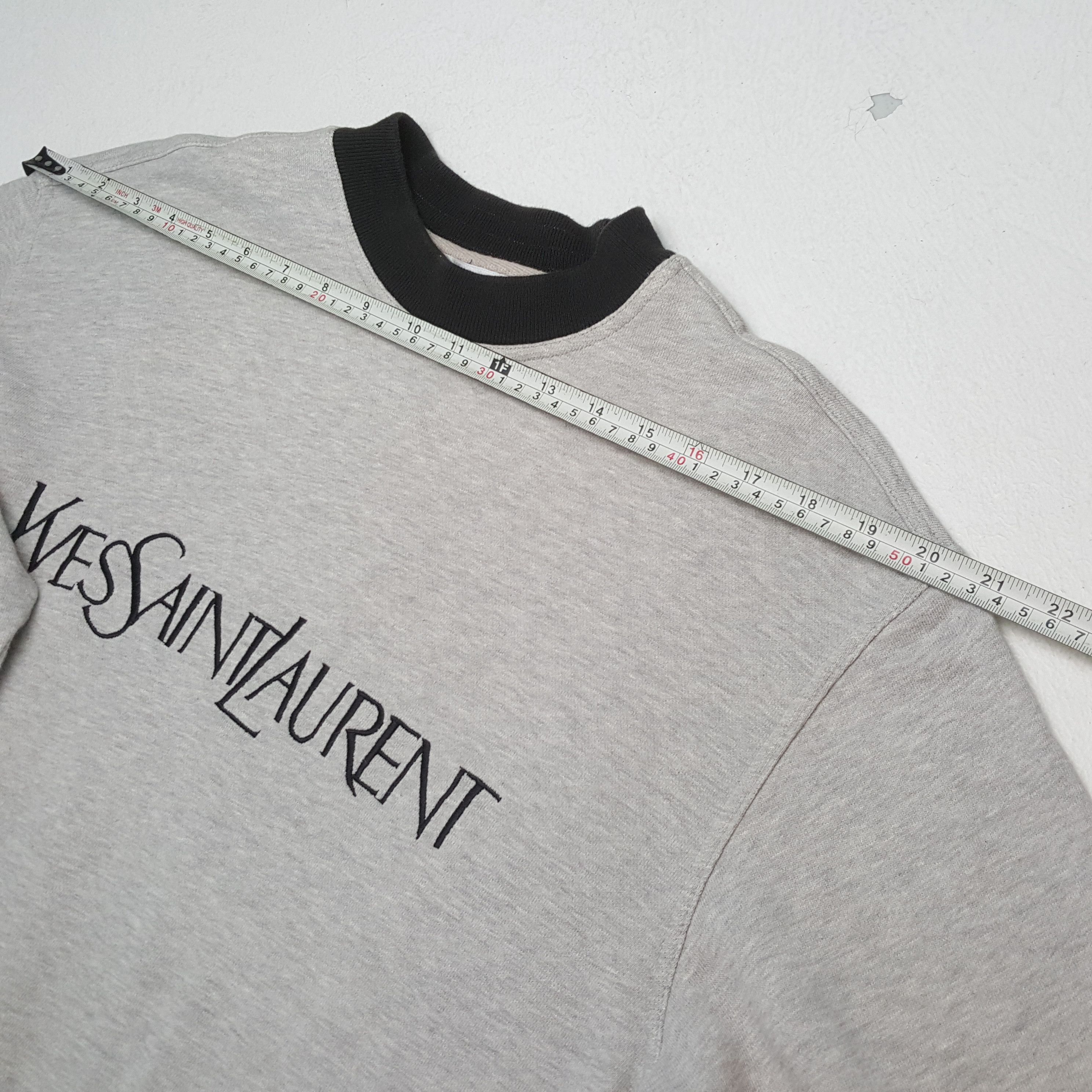 Vintage YVES SAINT LAURENT Italian Fashion Brand Sweatshirts