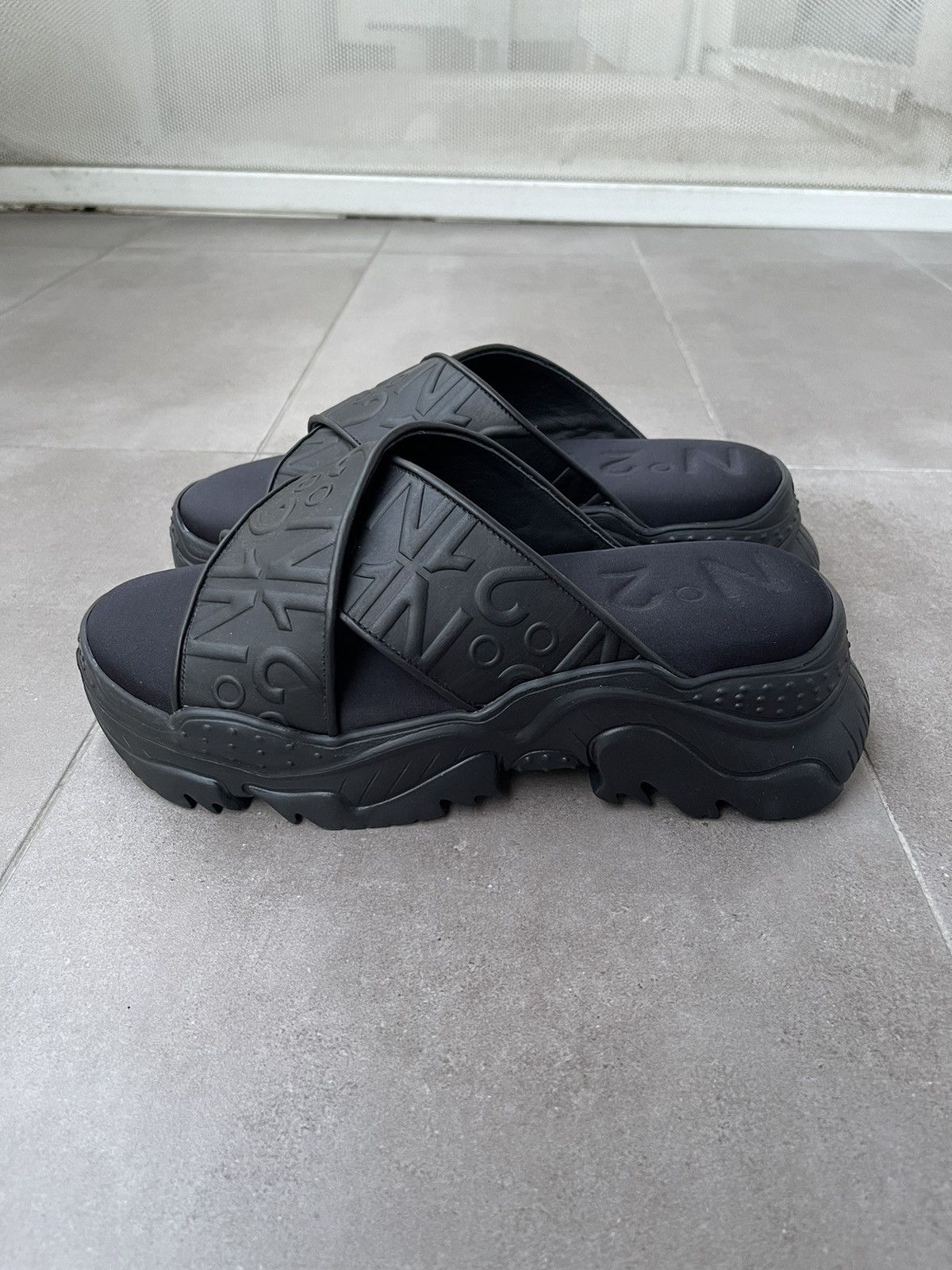 N21 !DS! SS23 N21 Billy Platform Black Slides Size US 9 / EU 42 - 11 Thumbnail
