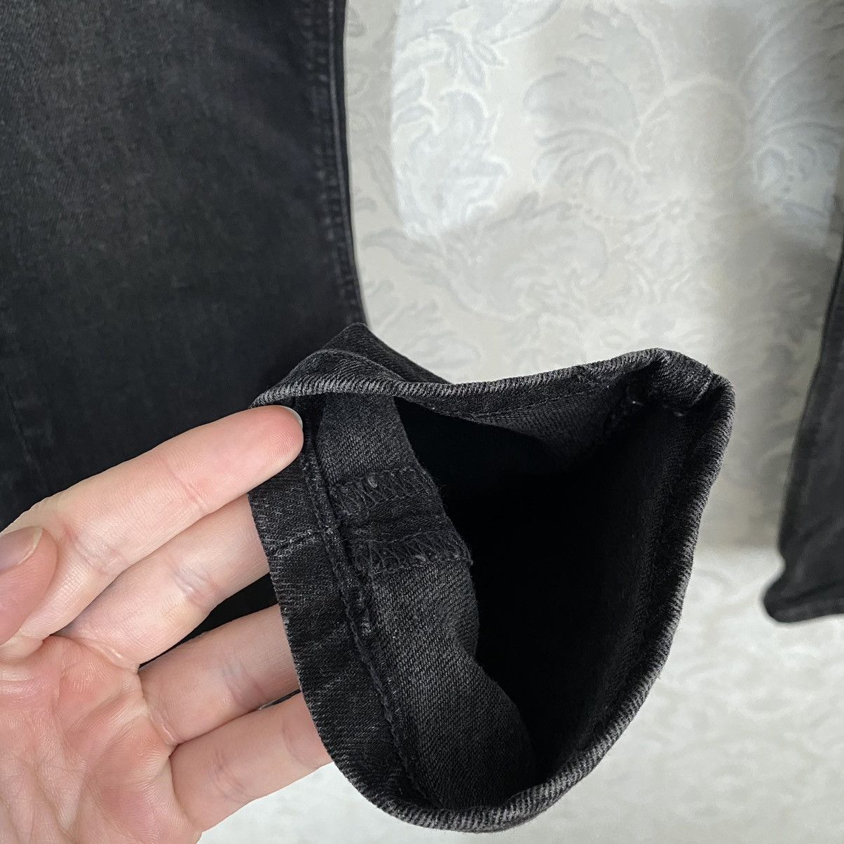 Nudie Jeans Nudie Jeans Grim Tim Black Denim Men’s Pants Size US 31 - 4 Thumbnail