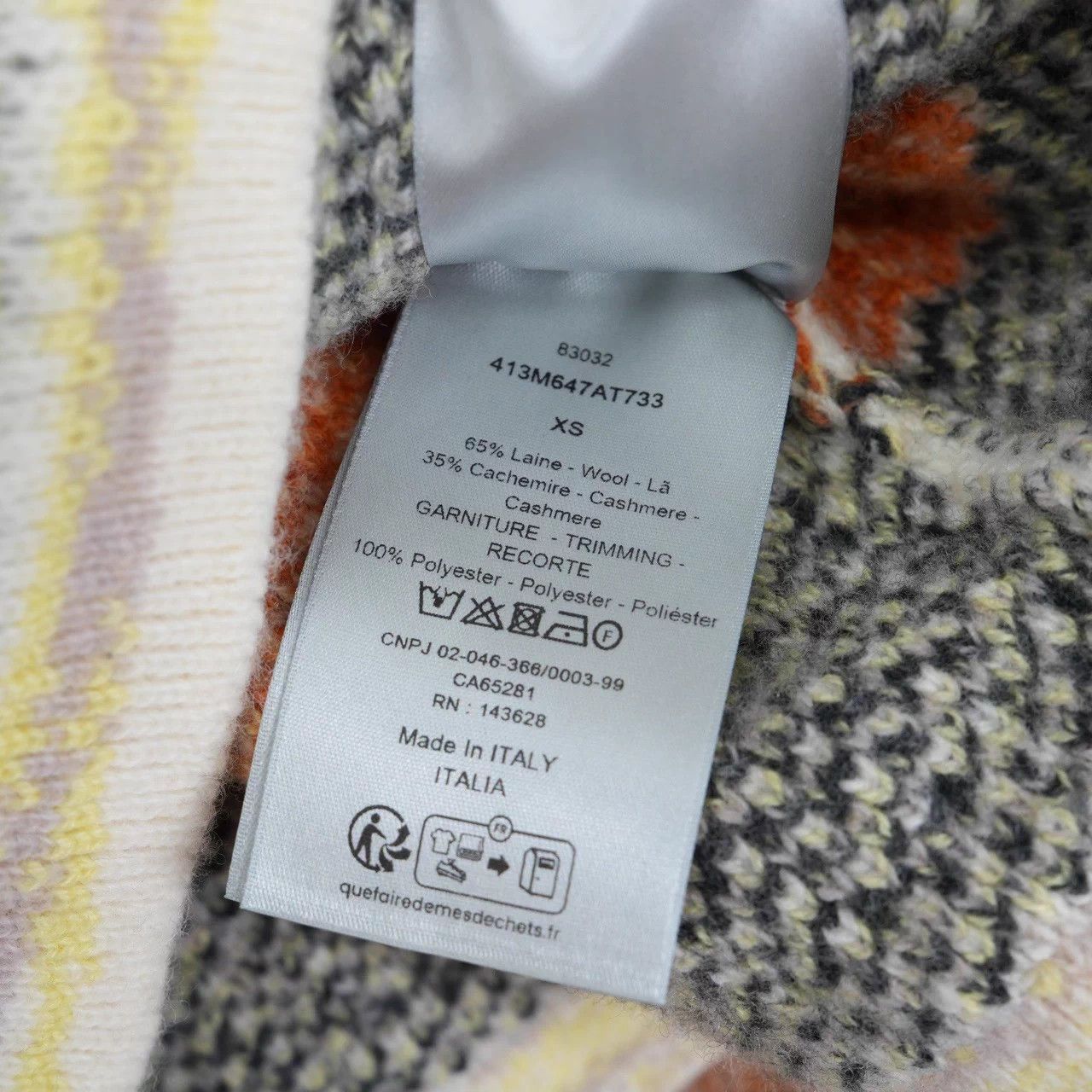 Dior DIOR SS24 colorblock intarsia cashmere wool sweater Size XS / US 0-2 / IT 36-38 - 5 Thumbnail