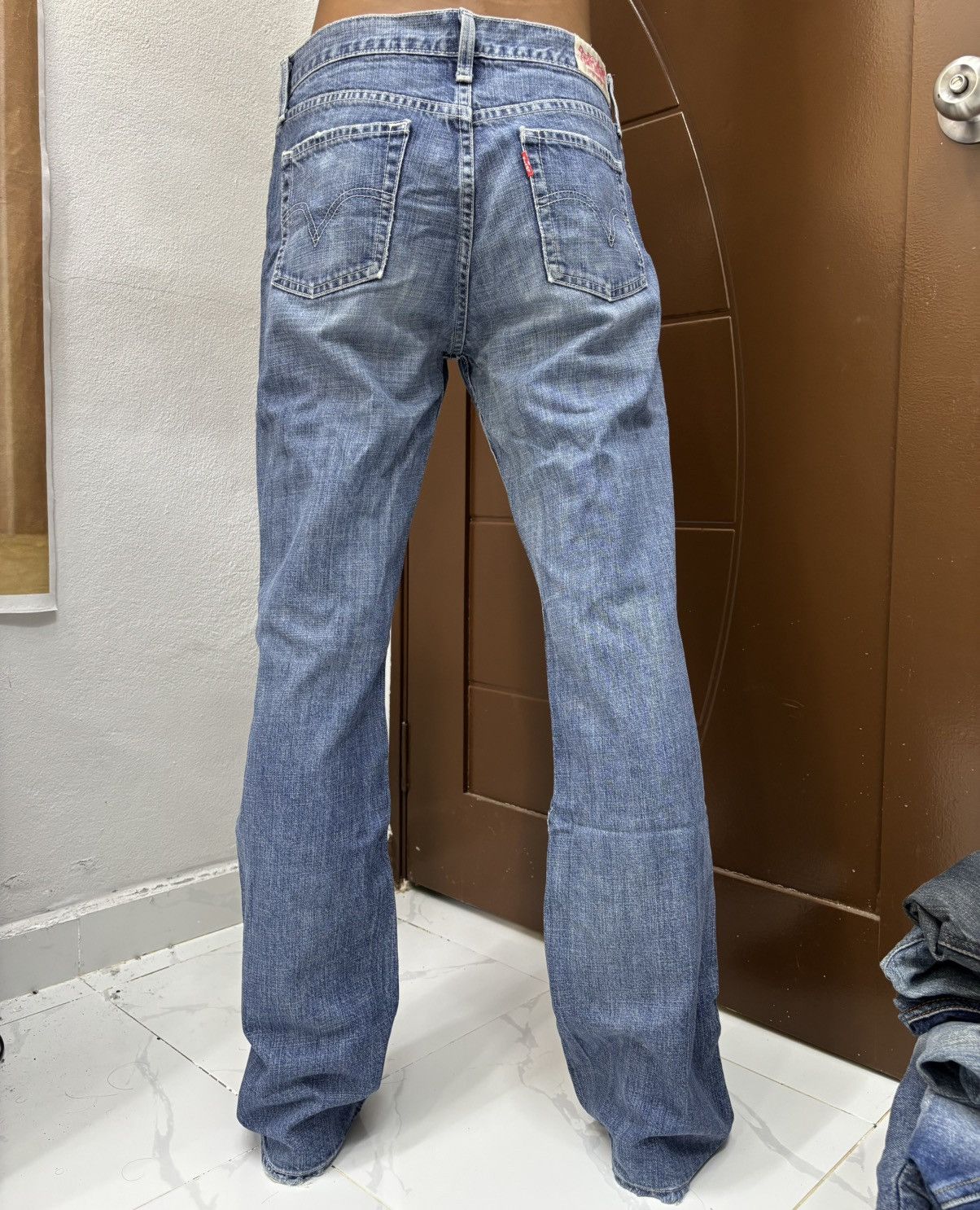 If Six Was Nine 💥Flare Levis 90s Strauss Co Bootcut Denim Jeans Flared Size US 31 - 17 Thumbnail