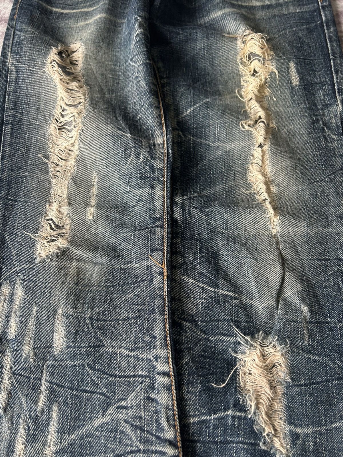 GOA GOA Super Flared Distressed Jeans Size US 29 - 6 Thumbnail