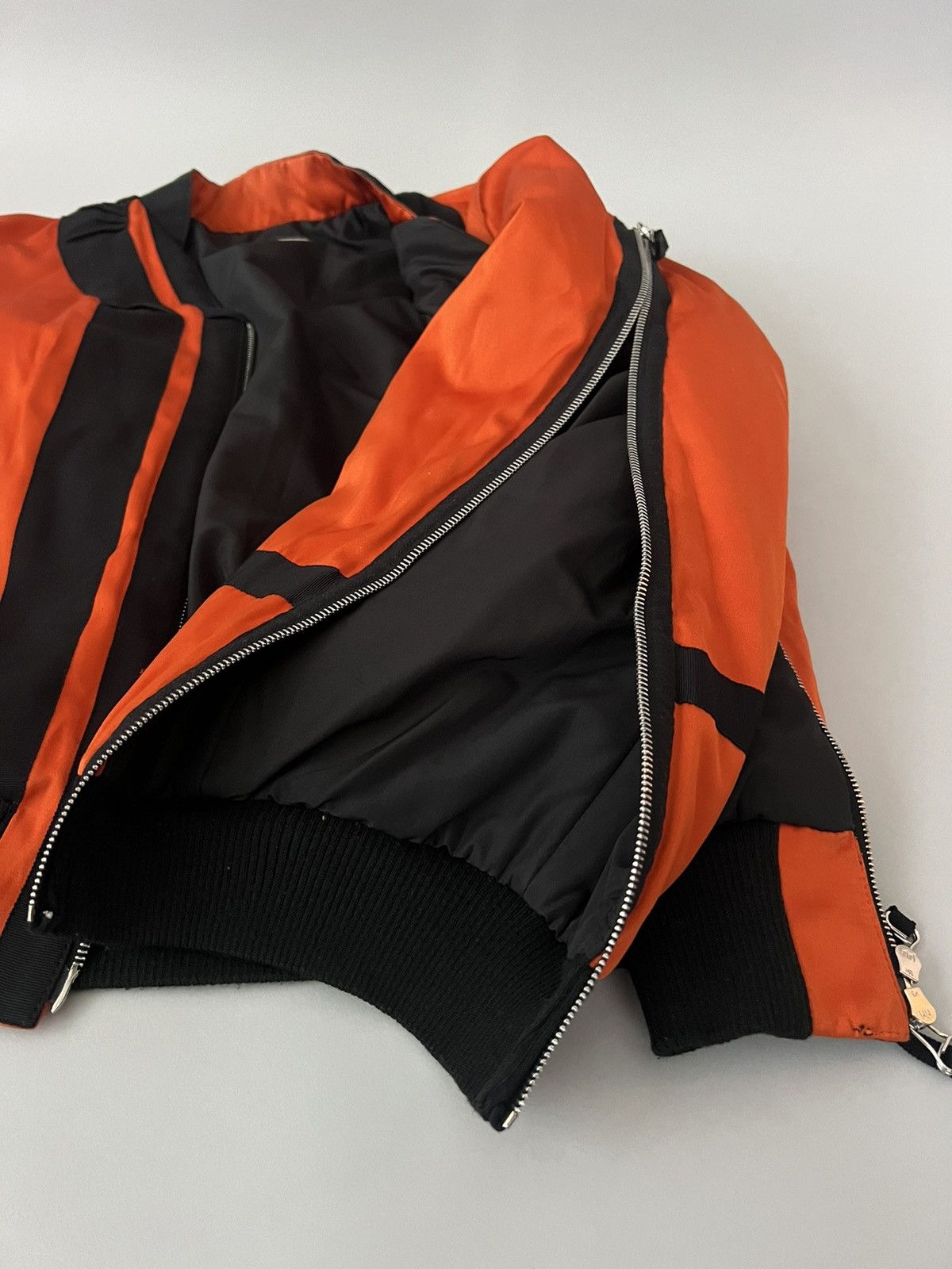 Dries Van Noten Dries Van Noten Orange Back Zip Bomber Size US M / EU 48-50 / 2 - 6 Thumbnail