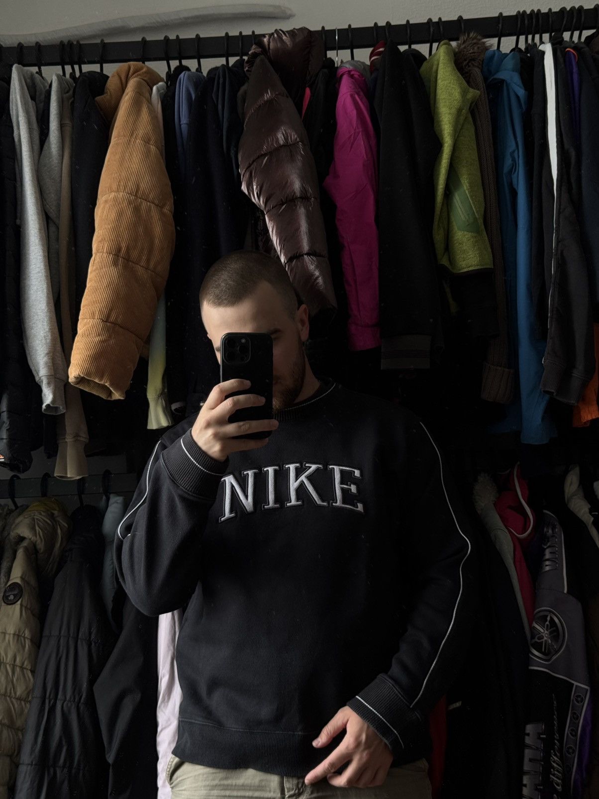 Nike × Vintage Nike big logo vintage sweatshirt 00s streetwear Size US L / EU 52-54 / 3 - 2 Thumbnail