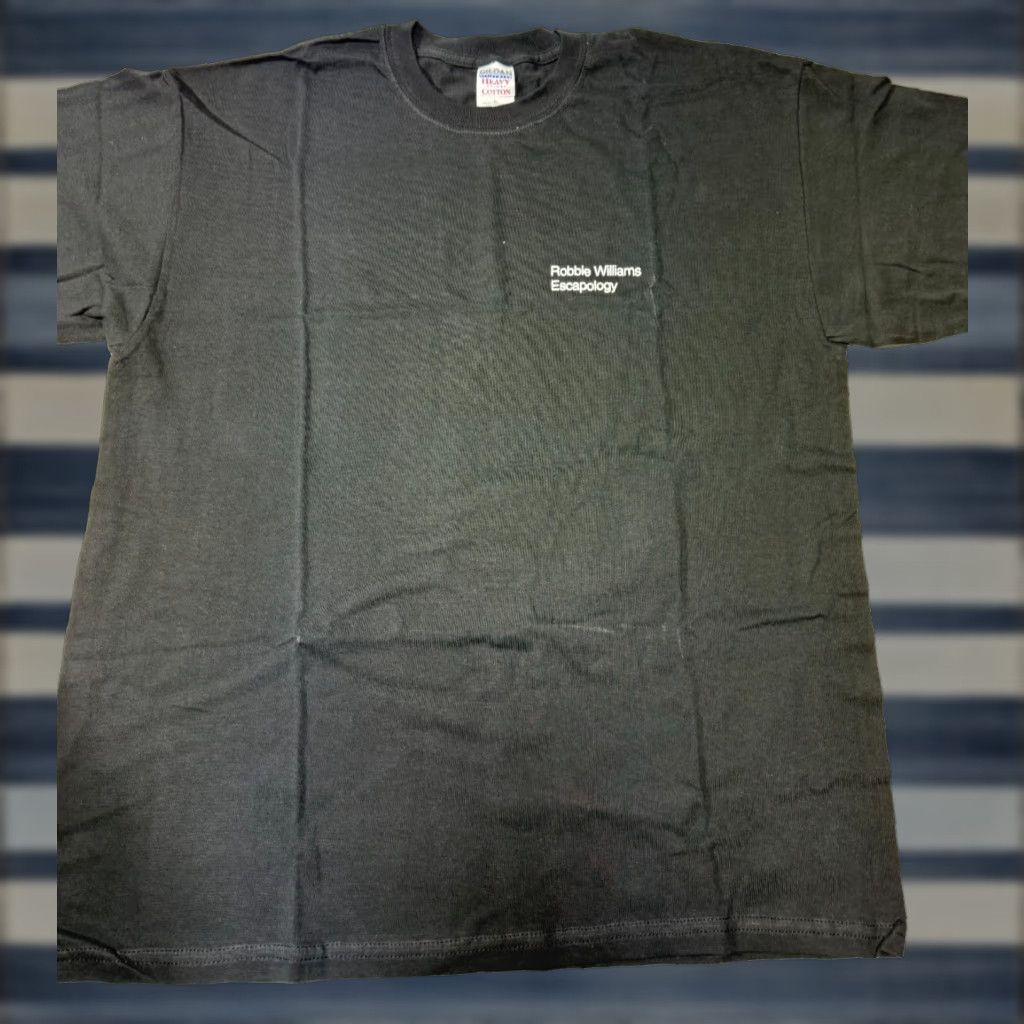Gildan VINTAGE Gildan Robbie Williams Escapology T-Shirt XL Black Graphic Print 2000s Mens Size US XL / EU 56 / 4 - 1 Thumbnail