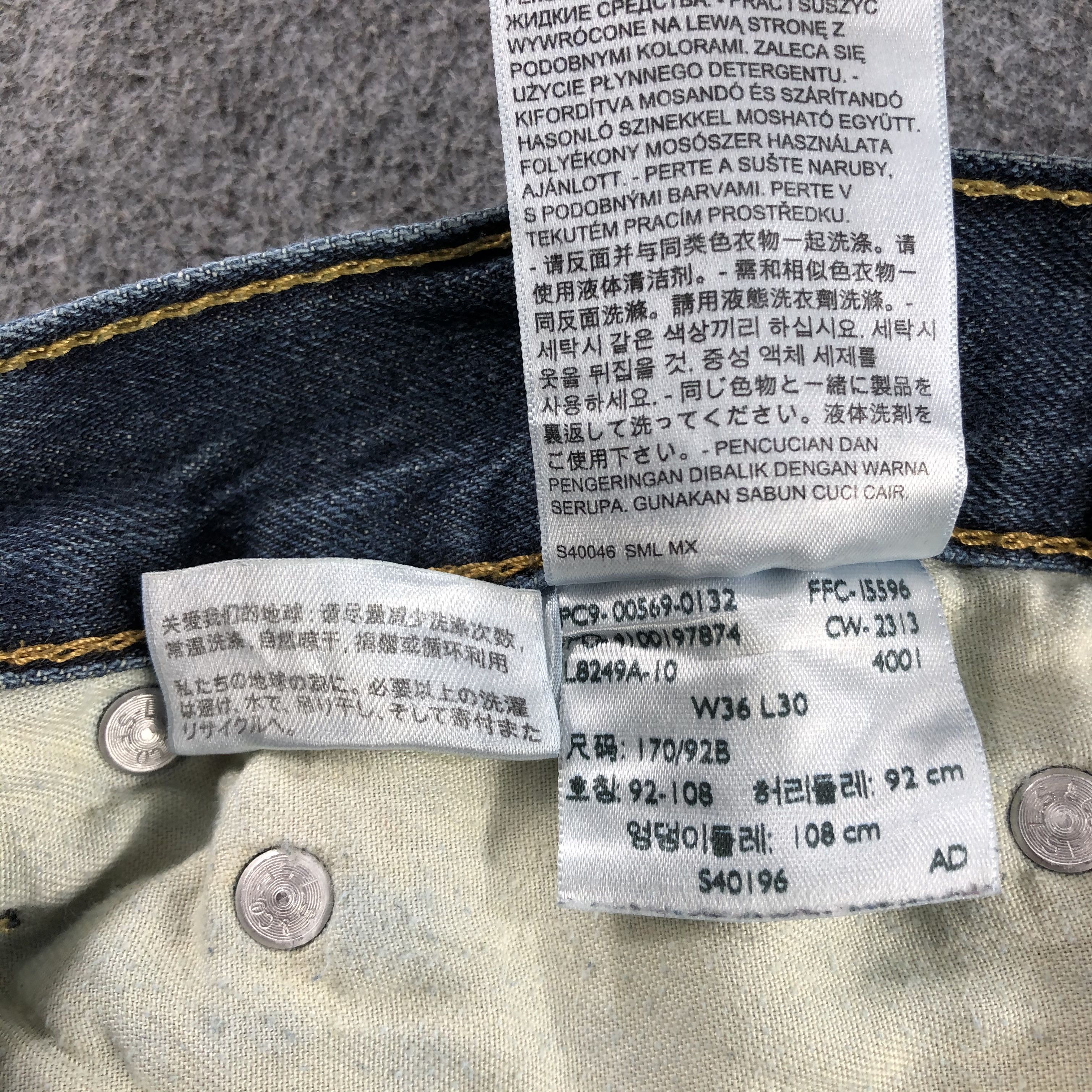 Levi's Vintage Blue Wash Levis 569 Jeans-J2276 Size US 40 / EU 56 - 18 Thumbnail