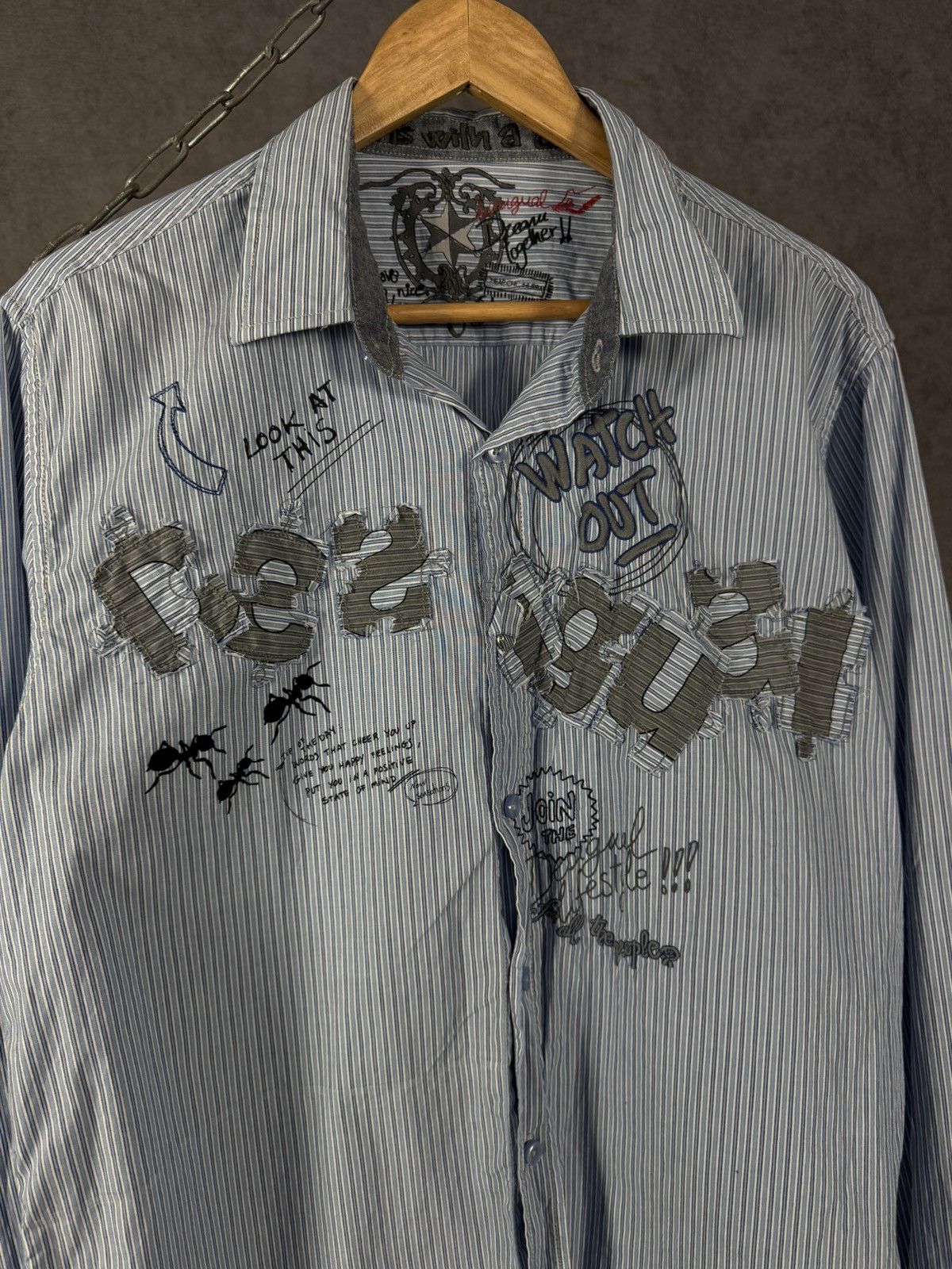 Desigual Desigual designer crazy art shirt Size US L / EU 52-54 / 3 - 3 Thumbnail