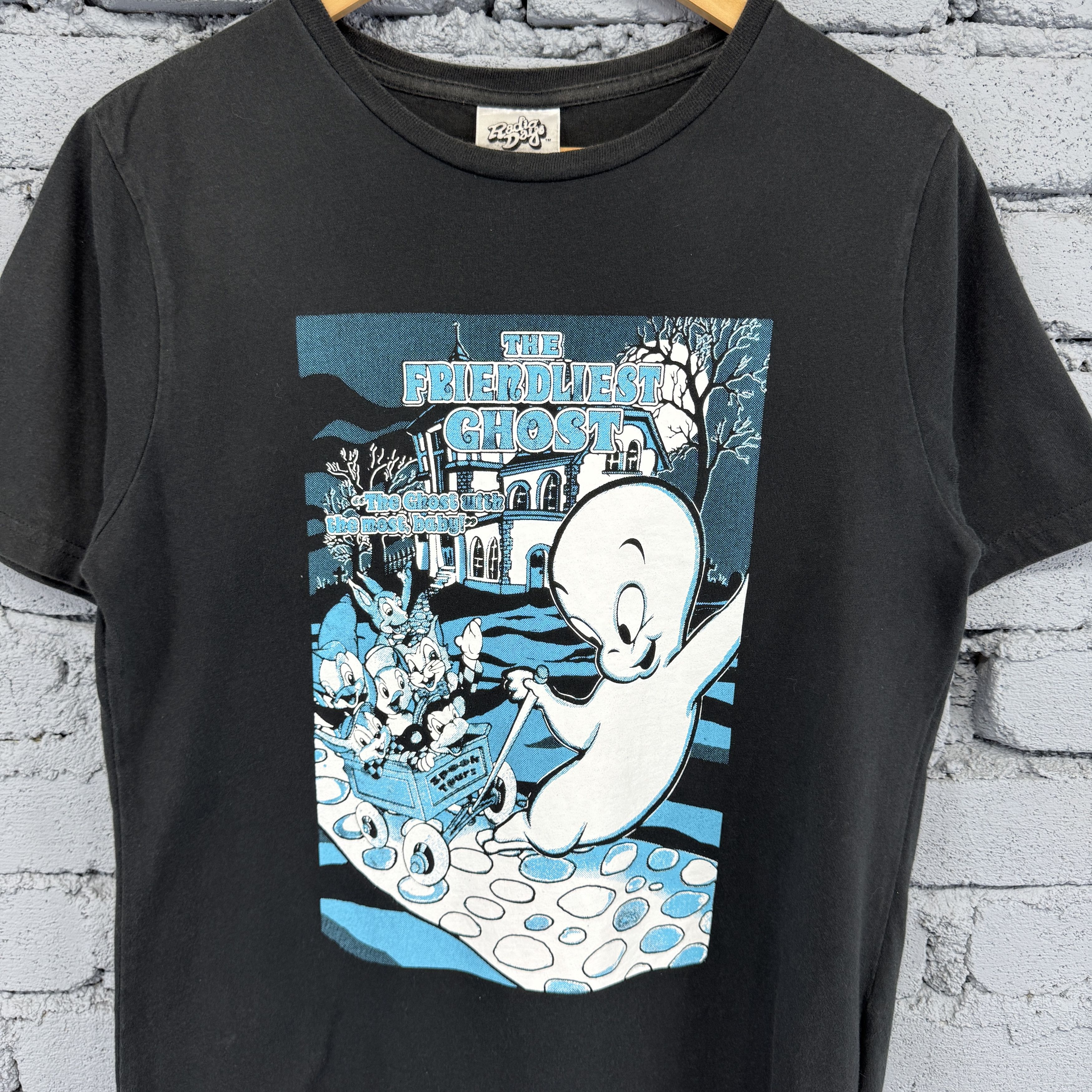 Vintage Black Casper The Friendly Ghost Movie Tshirt Size US L / EU 52-54 / 3 - 3 Thumbnail