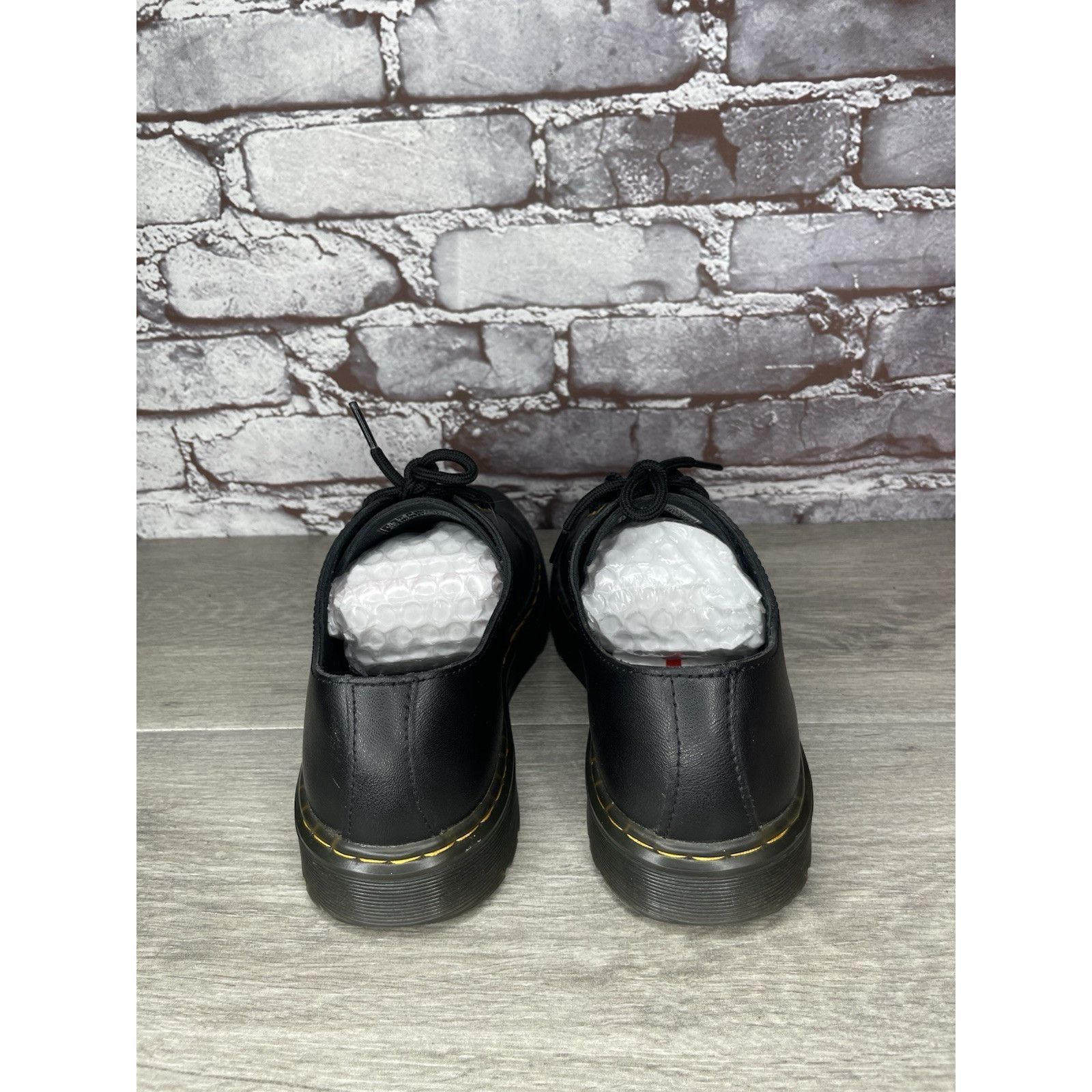 Dr. Martens DR MARTENS Air Wair ZAVALALO Unisex Black Leather Shoes Wome Size US 7 / IT 37 - 11 Thumbnail