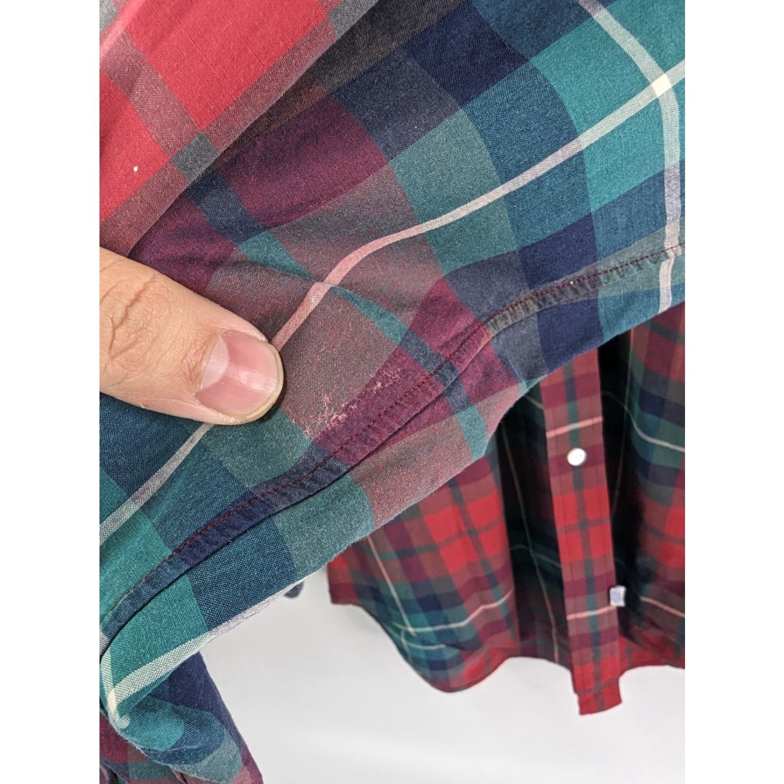 Ralph Lauren Ralph Lauren Shirt Men's Red Green Plaid Long Sleeve Button Down 16-34 Size US L / EU 52-54 / 3 - 3 Thumbnail