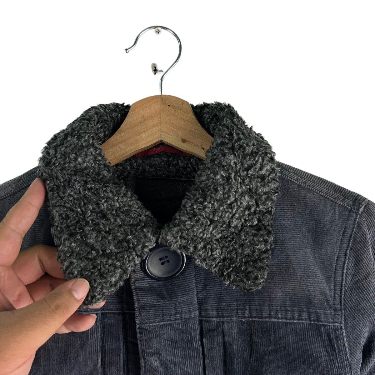 Japanese Brand 🔥VINTAGE TRUCKER DENIM JACKET LEVI’S MINK FUR LINING Size M / US 6-8 / IT 42-44 - 4 Thumbnail
