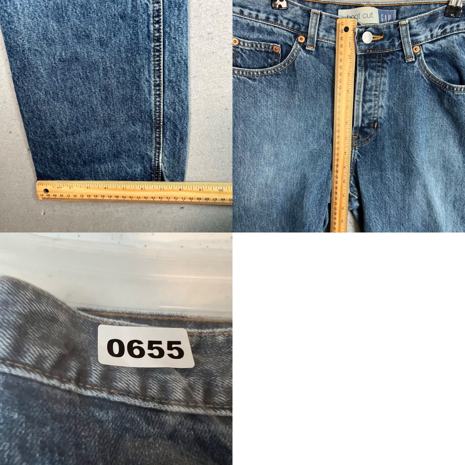 Gap Gap Boot Cut Jeans Womens Size 30 Measured Blue Denim Size 30" / US 8 / IT 44 - 8 Thumbnail