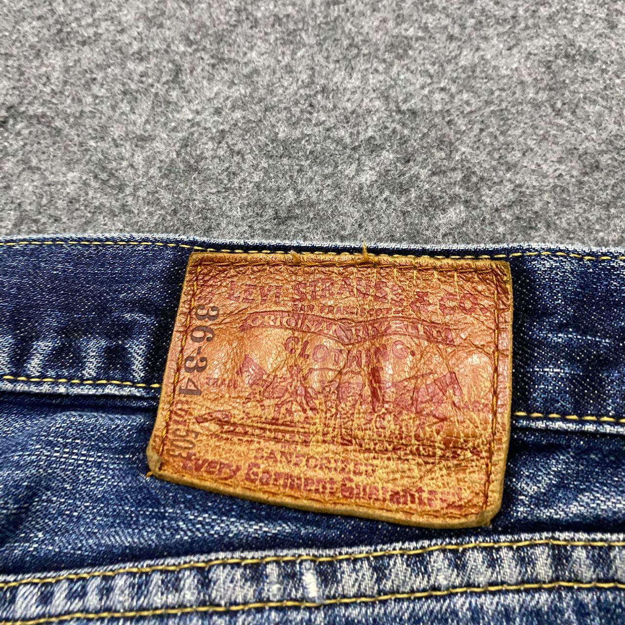Levi's 💥Vintage Levis 503 Patchwork Denim Kurt Cobain Style Size US 36 / EU 52 - 15 Thumbnail