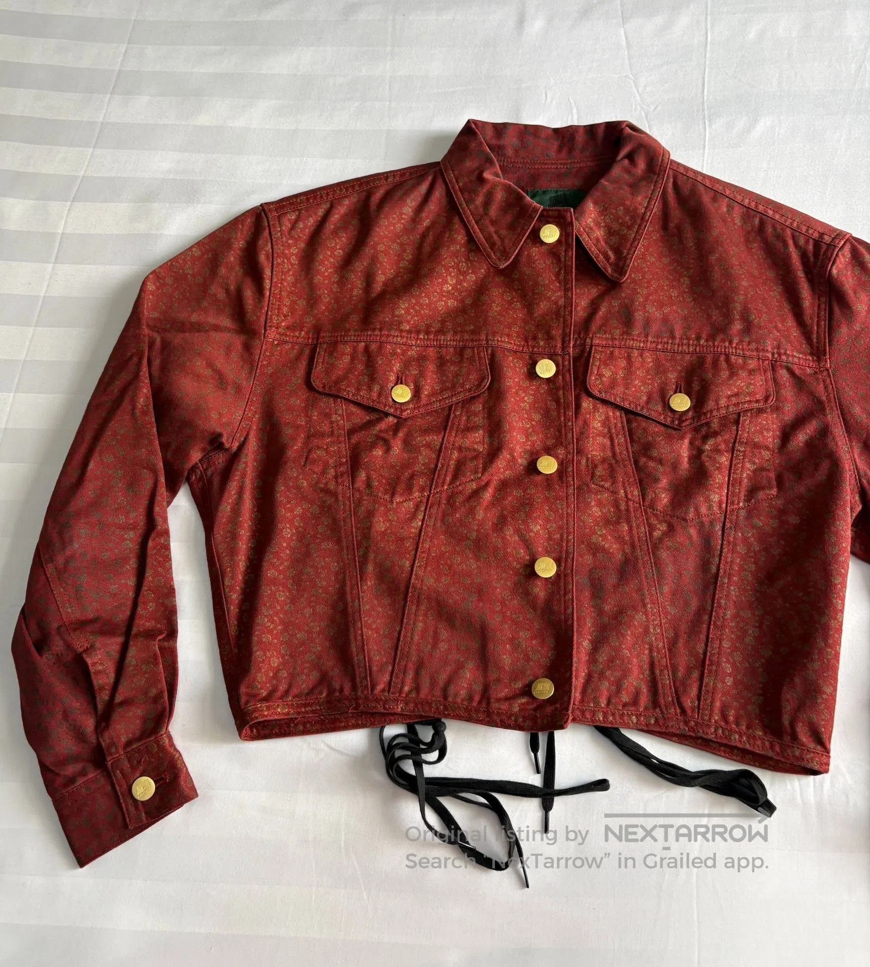Jean Paul Gaultier Jean Paul Gaultier Red Floral Ribbon Jacket. Size M / US 6-8 / IT 42-44 - 5 Thumbnail