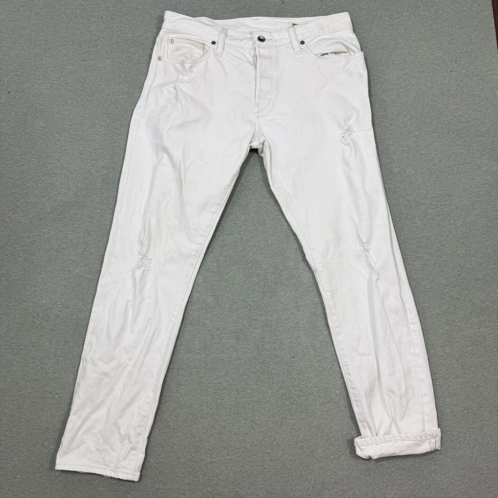 Todd Snyder Todd Snyder White Japanese Selvedge Jeans 32×30 Button Fly Size US 32 / EU 48 - 1 Thumbnail