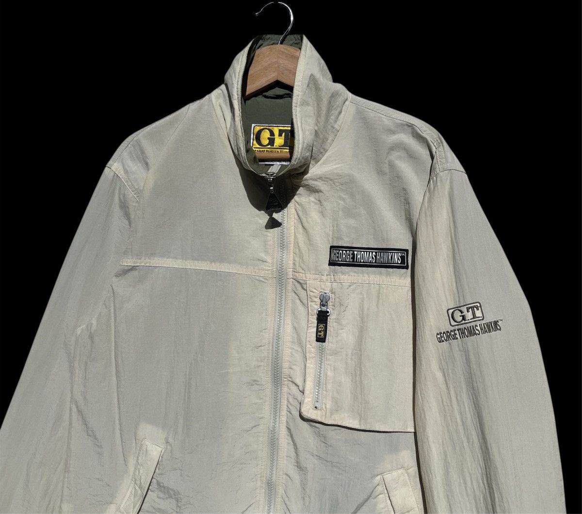 Vintage 🔥Accept Binding🔥 George Thomas Hawkins Windbreaker jacket Size US M / EU 48-50 / 2 - 4 Thumbnail