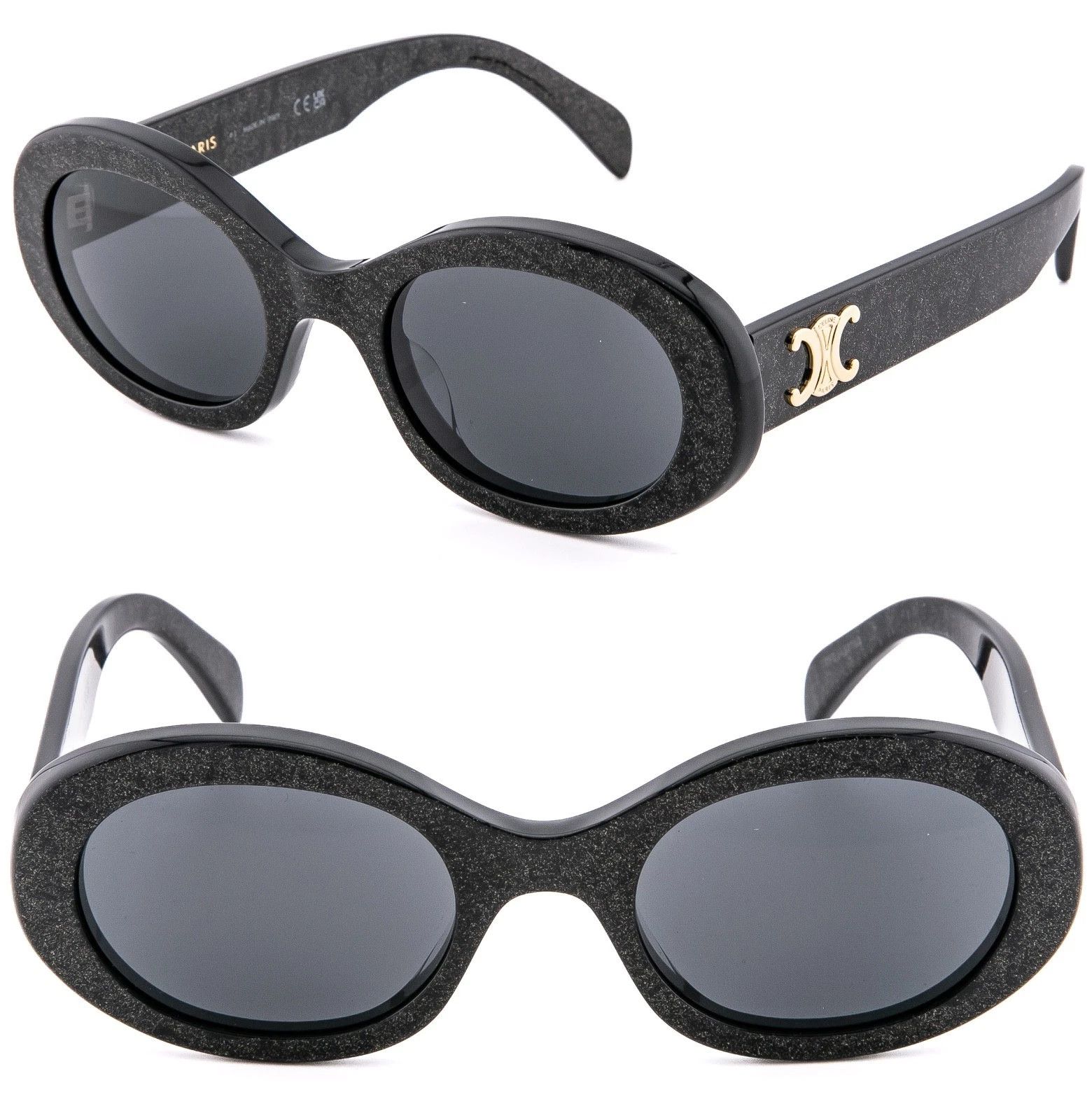 Celine CELINE CL40194U 40194 TRIOMPHE Paris Black Sunglass 03A Size ONE SIZE - 1 Thumbnail