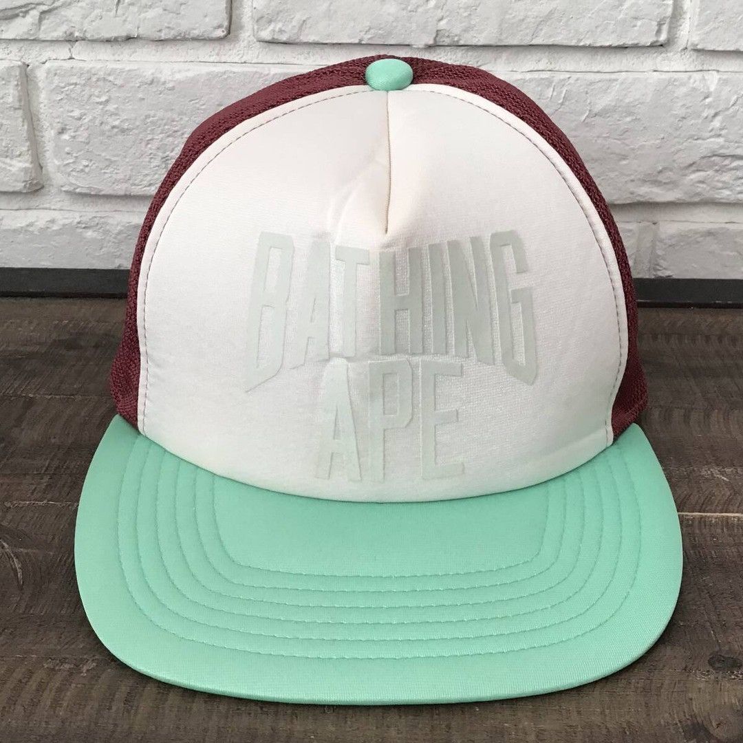 Bape × Nigo 🔥Sendai limited🔥 BAPE NYC LOGO Tracker Hat Cap APE NIGO Size ONE SIZE - 1 Thumbnail