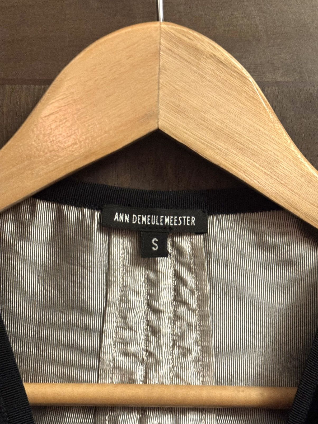 Ann Demeulemeester ann demeulemeester black satin short jacket vest S men Size US S / EU 44-46 / 1 - 2 Thumbnail