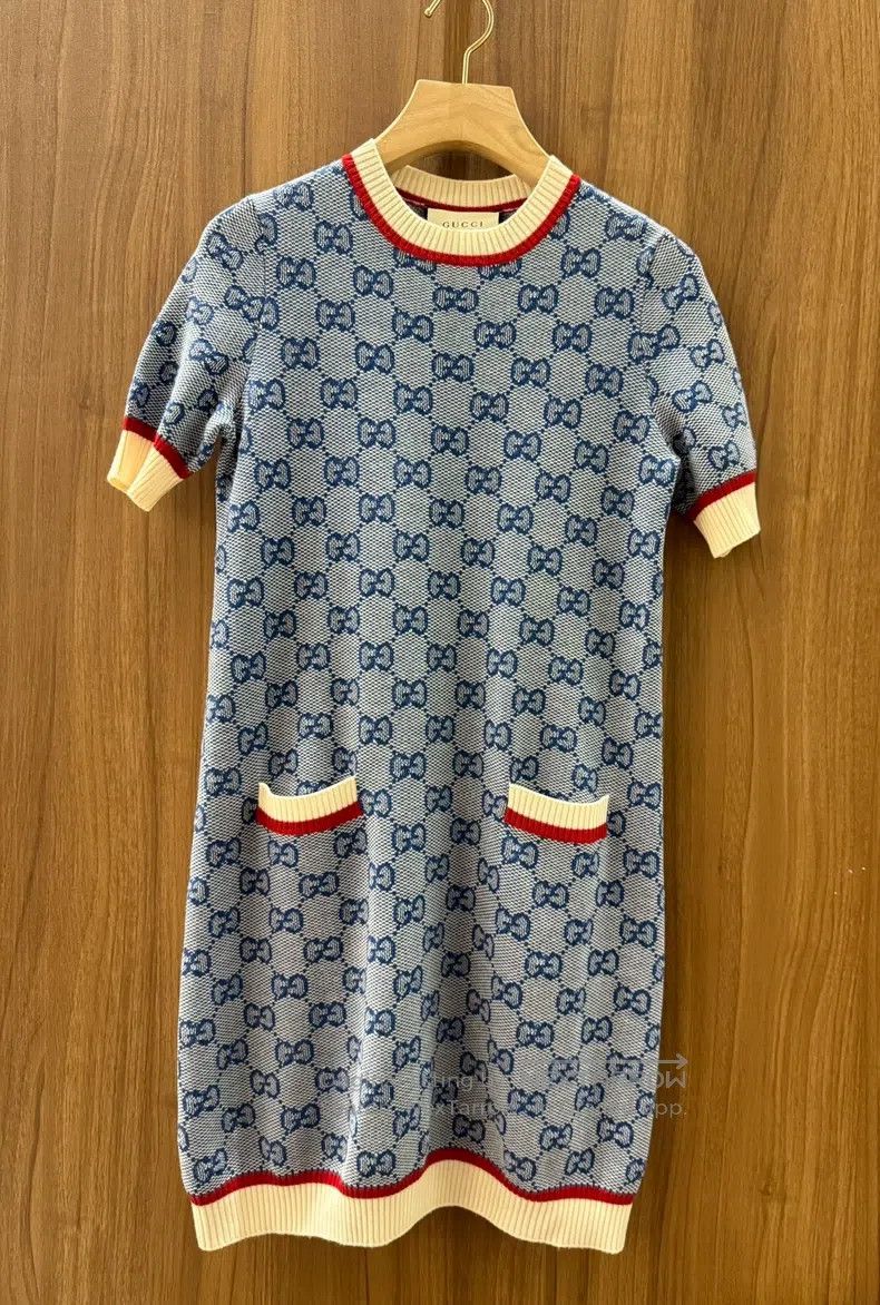 Gucci Gucci Knitted dress with full-print bow Size XS / US 0-2 / IT 36-38 - 1 Thumbnail