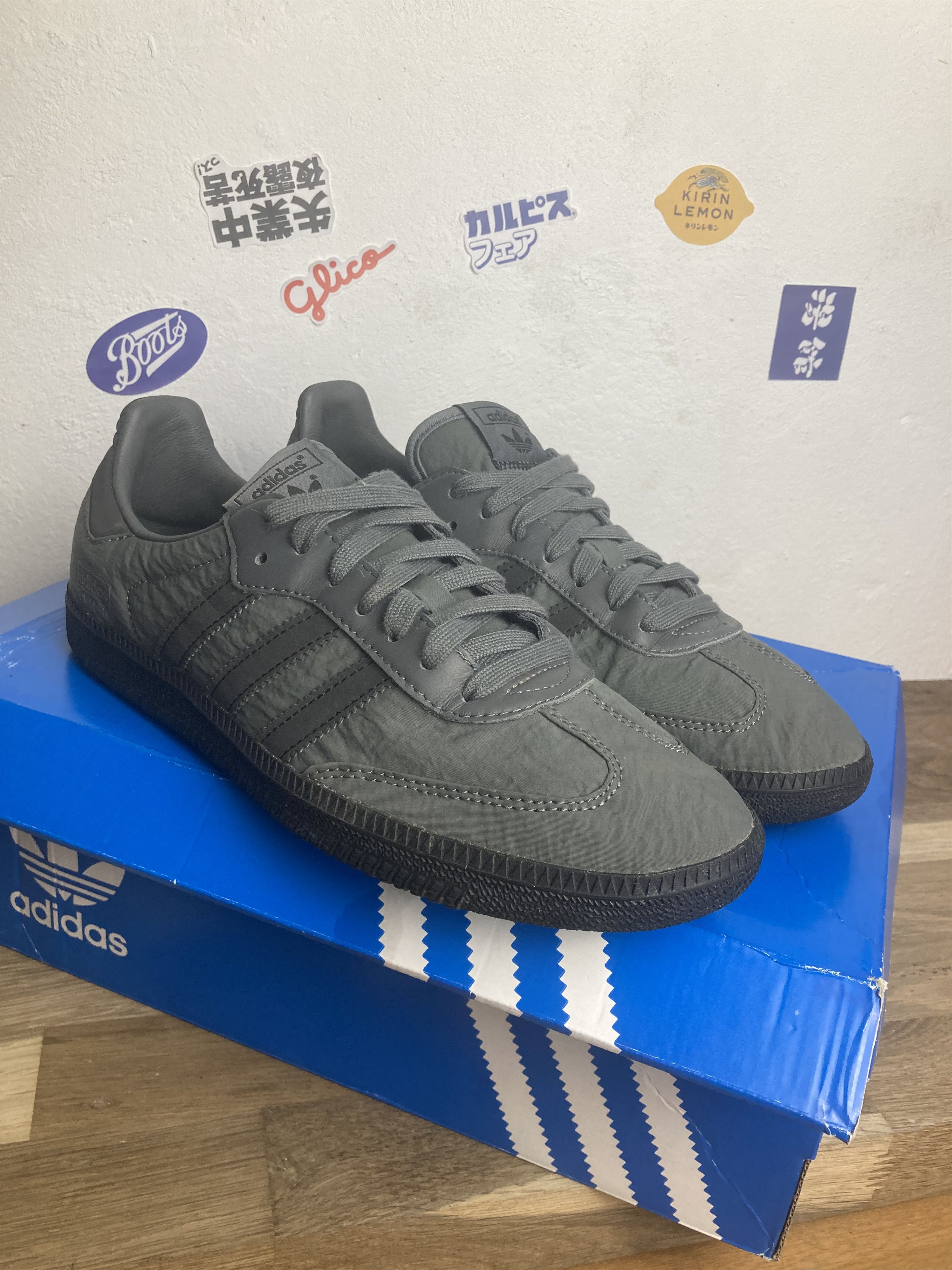 Adidas IH9993 adidas Originals Samba OG Grey Five Core Black US8.5 Size US 8.5 / EU 41-42 - 11 Thumbnail