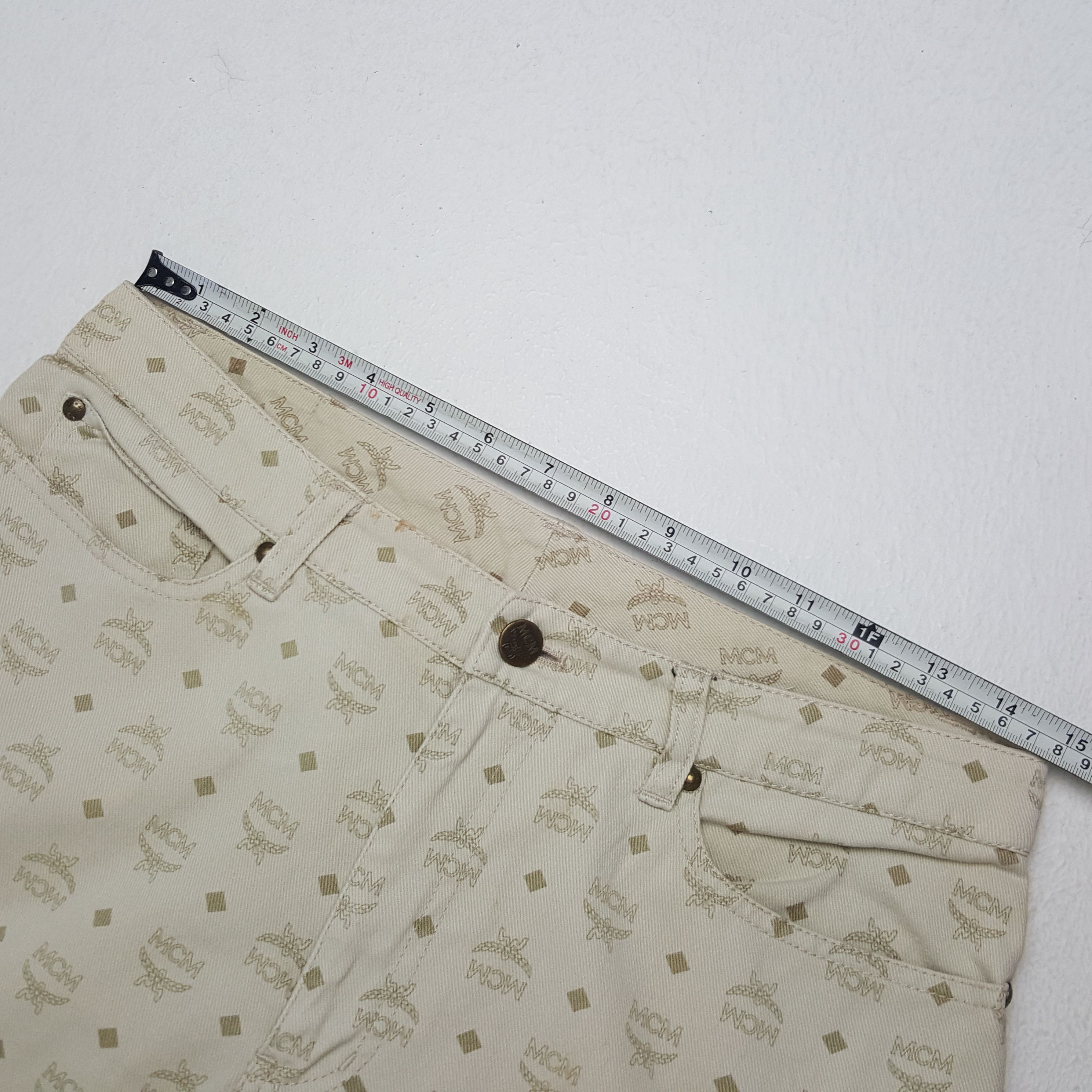 MCM × Vintage Vintage MCM Legere Monogram Pants Size US 29 - 7 Thumbnail