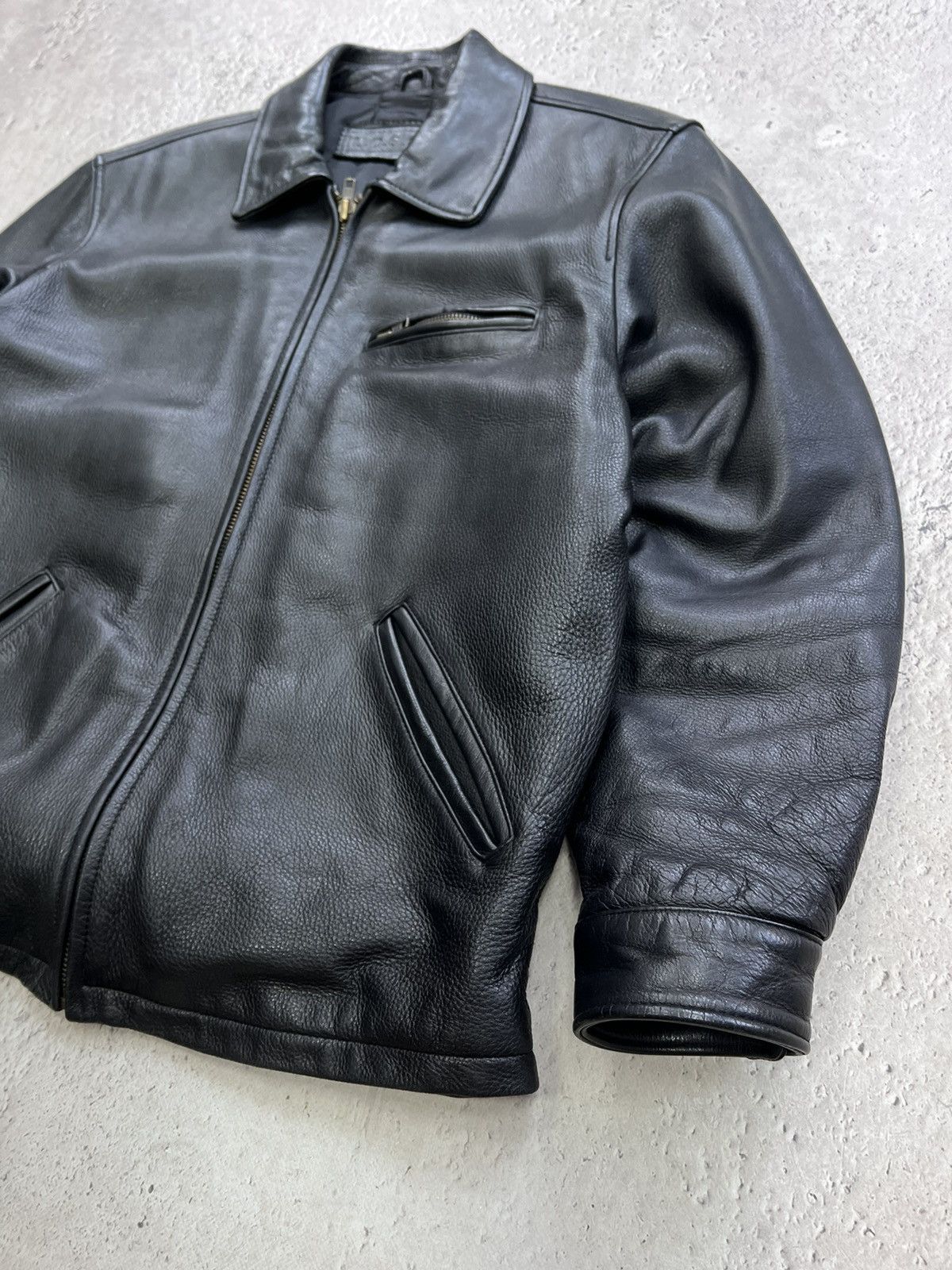 Genuine Leather × Japanese Brand VINTAGE Biker's Y2K Leather Jacket Perfecto Style SCHOTT Size US L / EU 52-54 / 3 - 5 Thumbnail