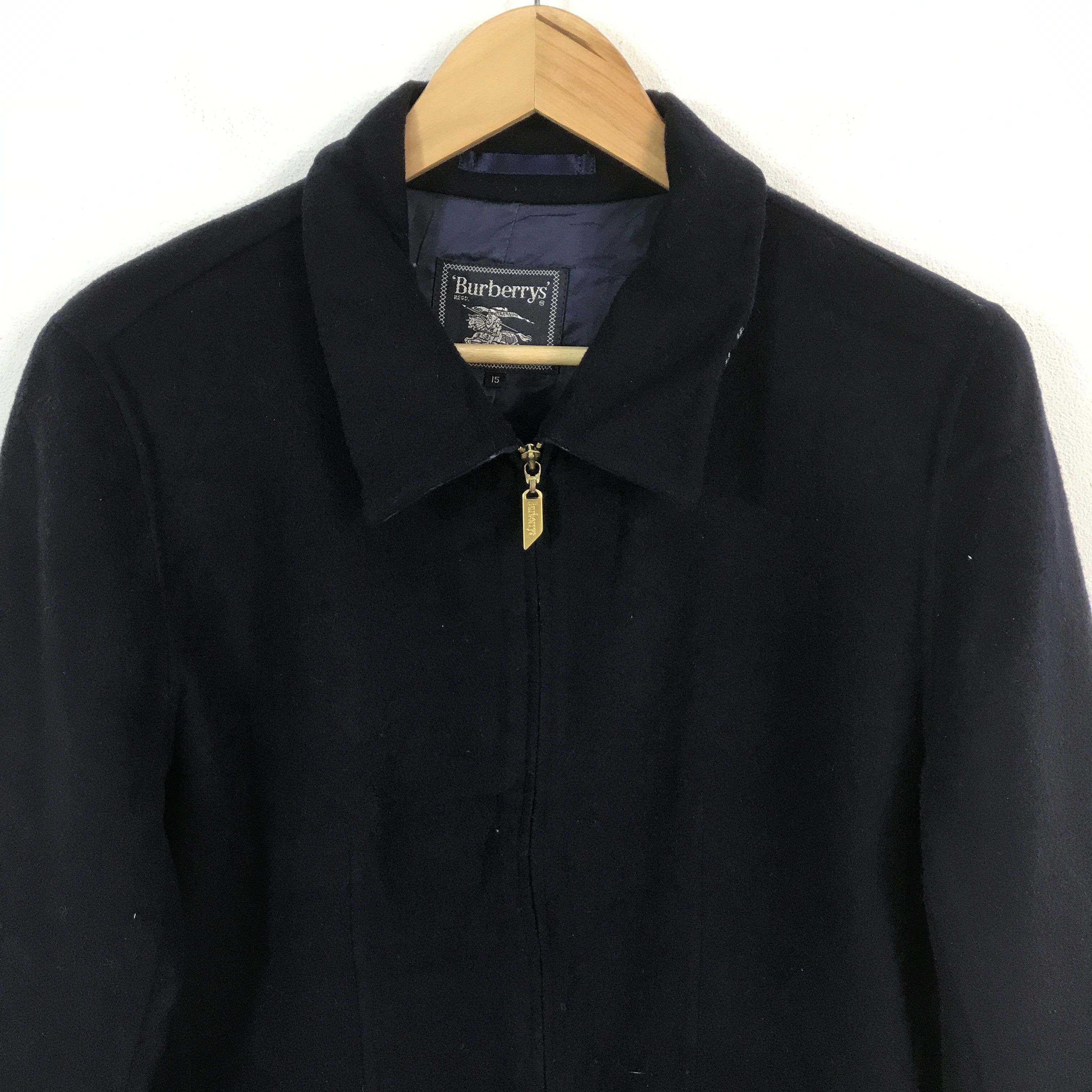 Burberry × Vintage burberrys Classic zipper Wool Jacket Size US L / EU 52-54 / 3 - 3 Thumbnail