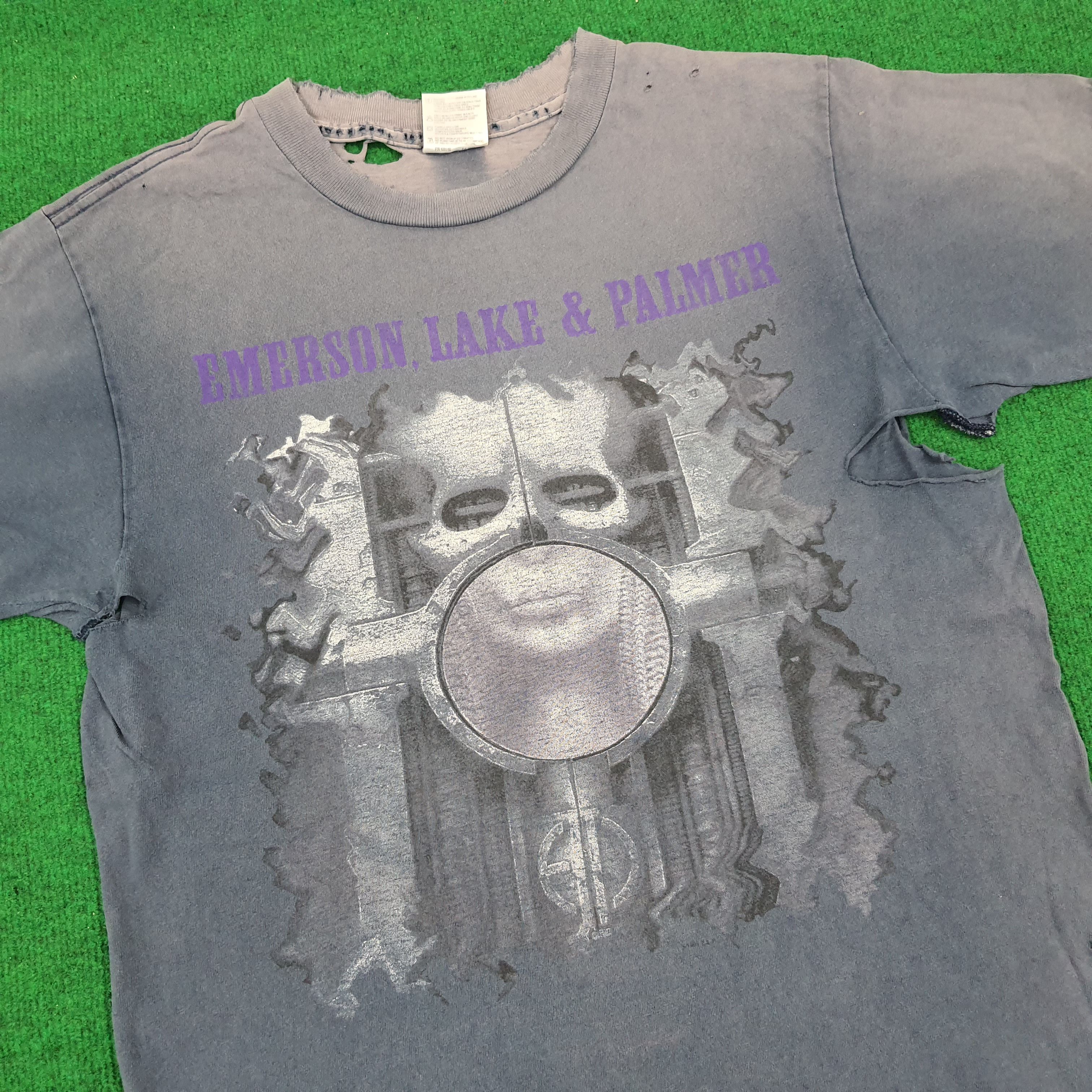 Band Tees × Vintage Vintage Emerson, Lake & Palmer ELP Rock Supergroup Tour Tees Size US L / EU 52-54 / 3 - 2 Thumbnail