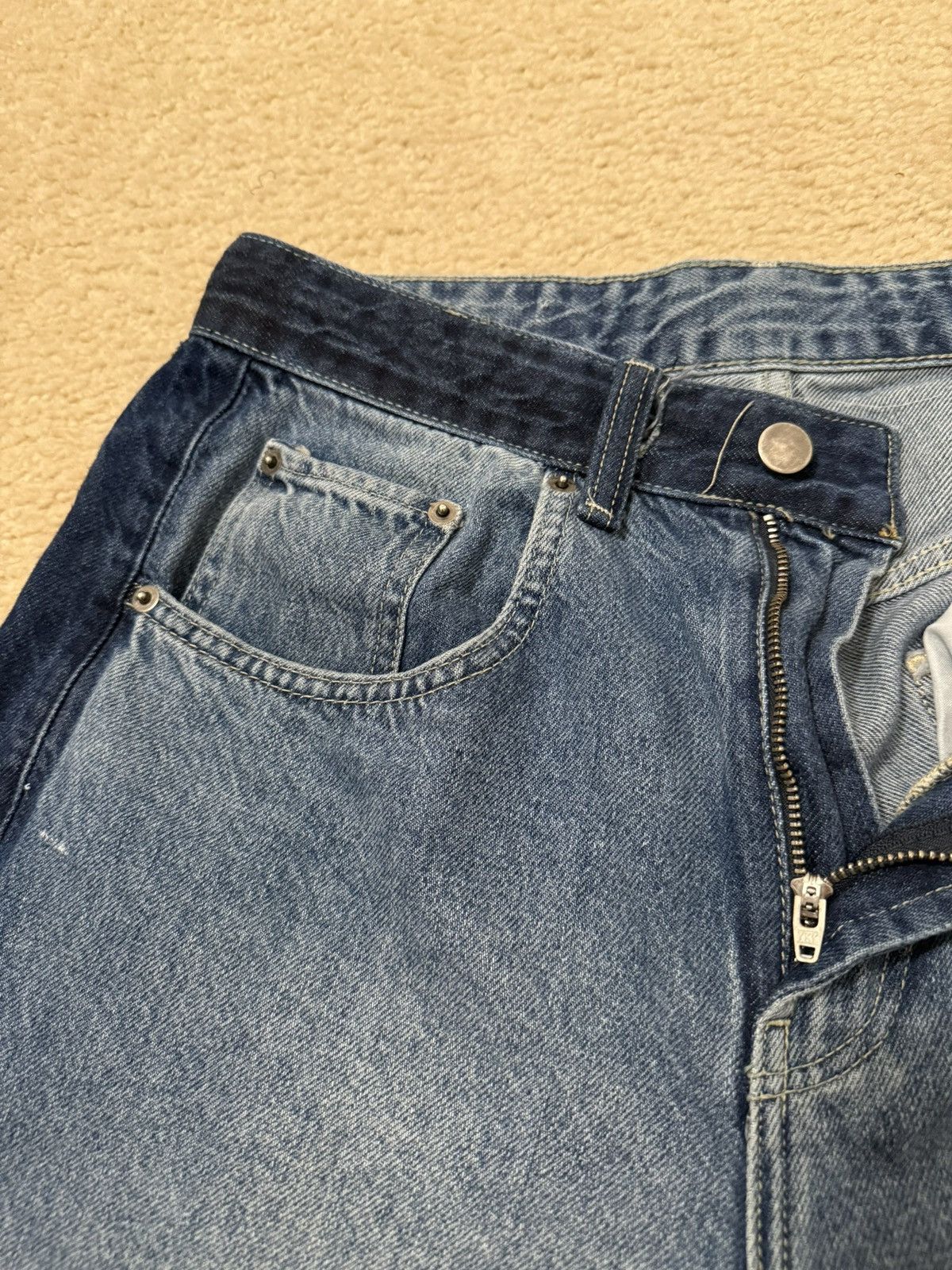 Acne Studios × Japanese Brand × Vintage Navy Stripe Jeans Size US 30 / EU 46 - 4 Thumbnail