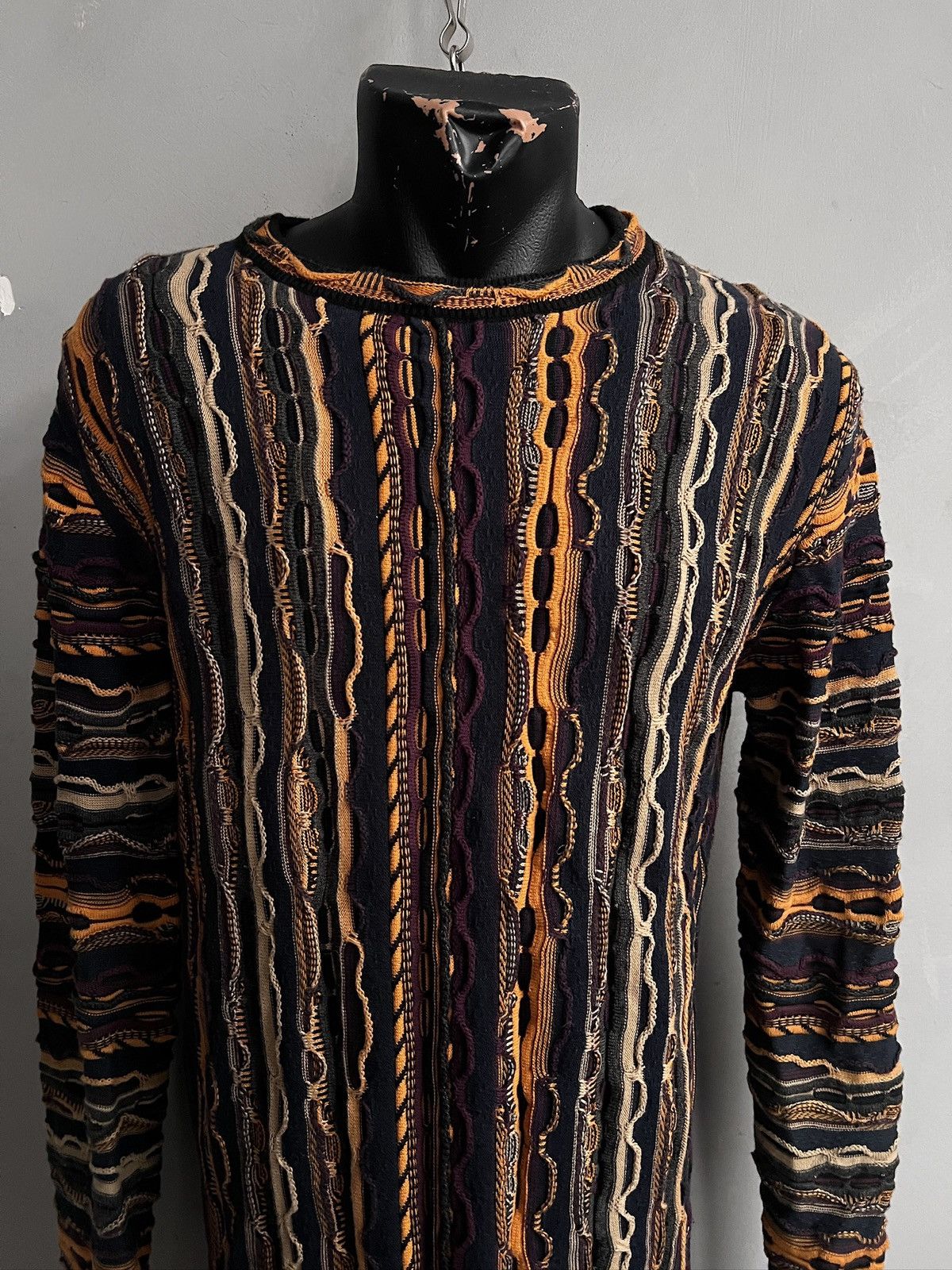 Coogi Coogi style coloured cable y2k sweater Australia hype Size US M / EU 48-50 / 2 - 2 Thumbnail
