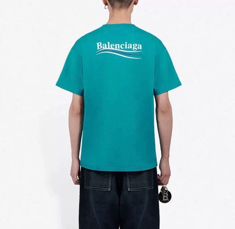 Balenciaga Balenciaga Lake green cola short sleeve Size US L / EU 52-54 / 3 - 6 Thumbnail
